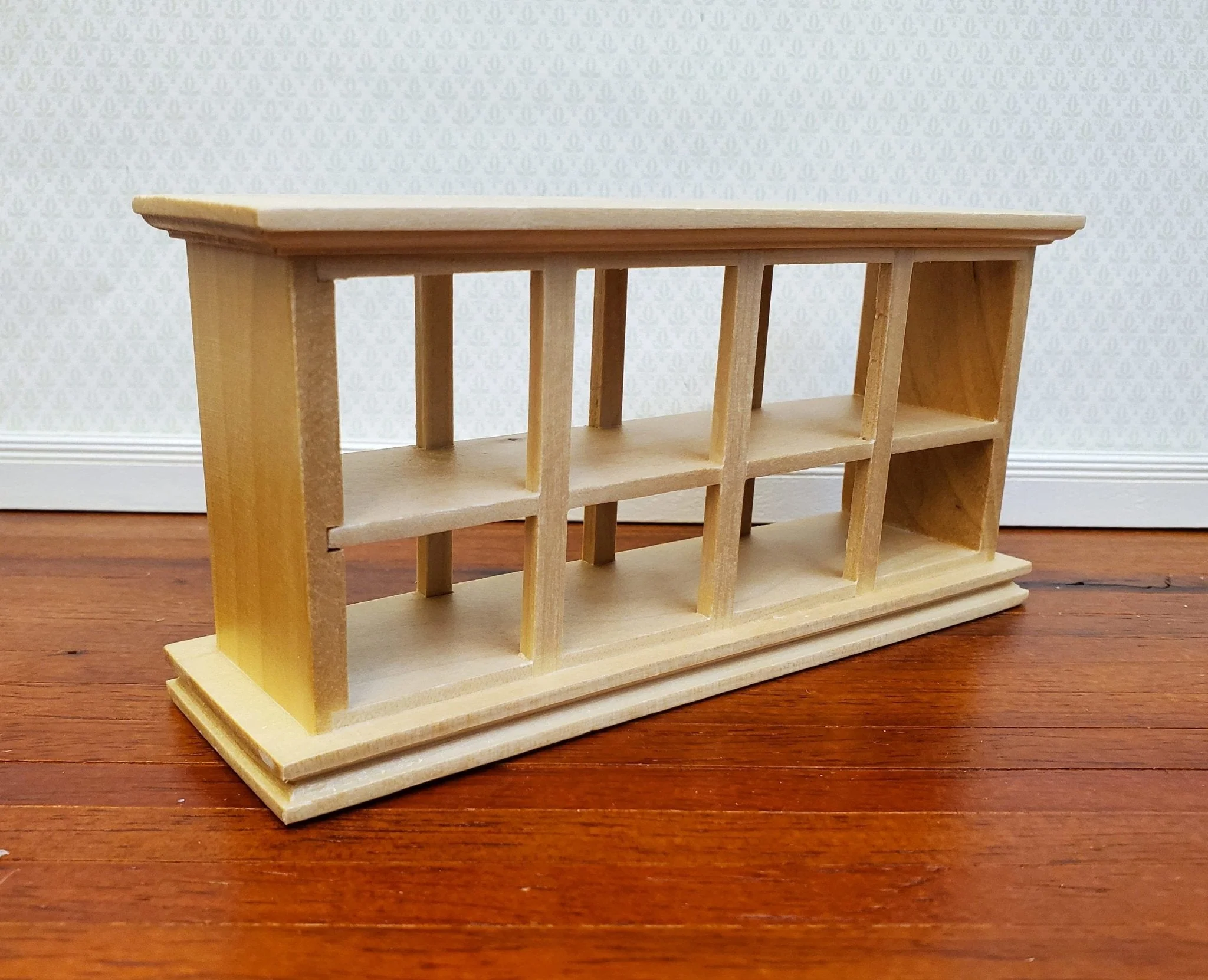 Dollhouse Display Counter for Bakery Store or Shop 1:12 Scale Miniature Furniture Light Pine Finish