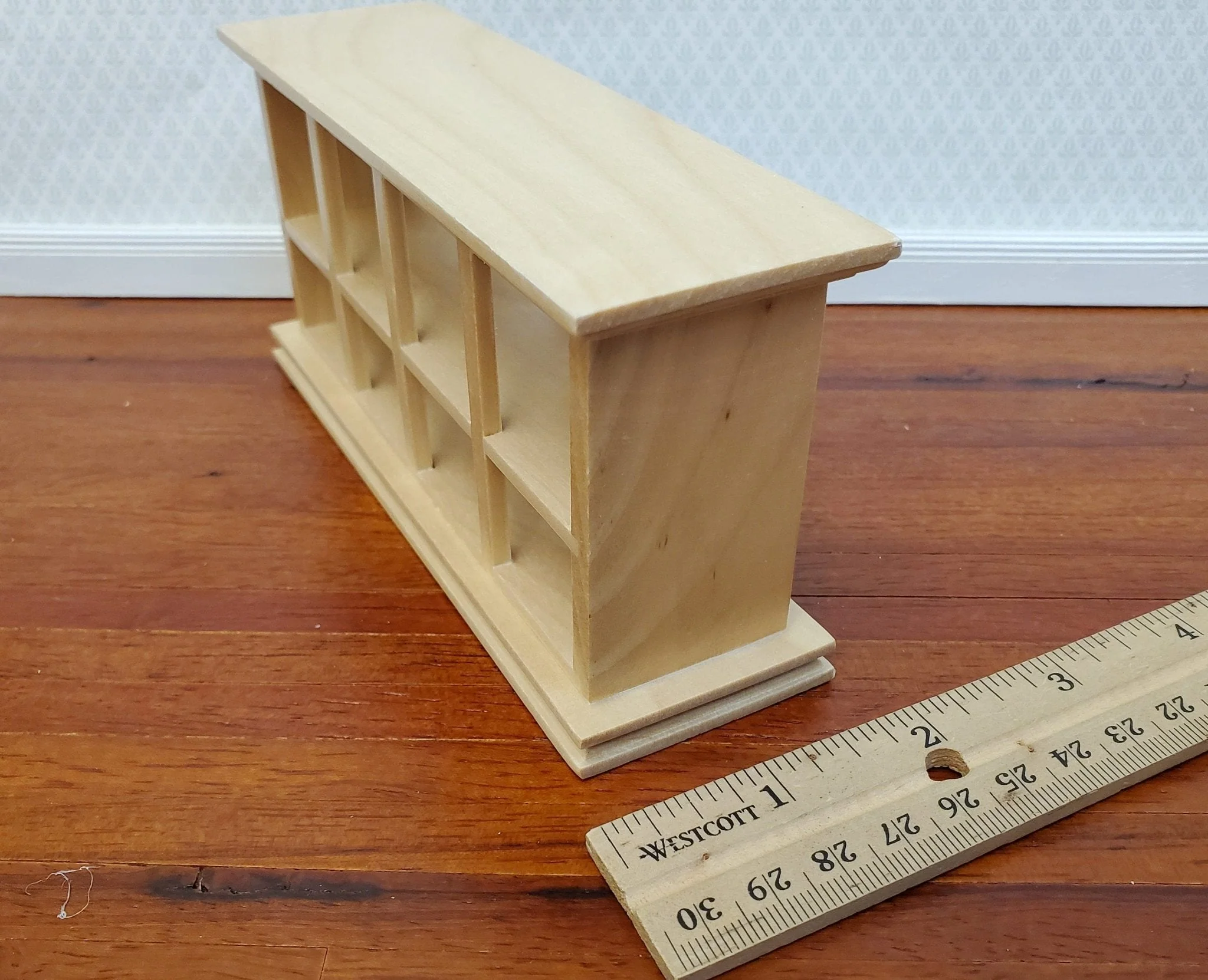 Dollhouse Display Counter for Bakery Store or Shop 1:12 Scale Miniature Furniture Light Pine Finish - Image 6