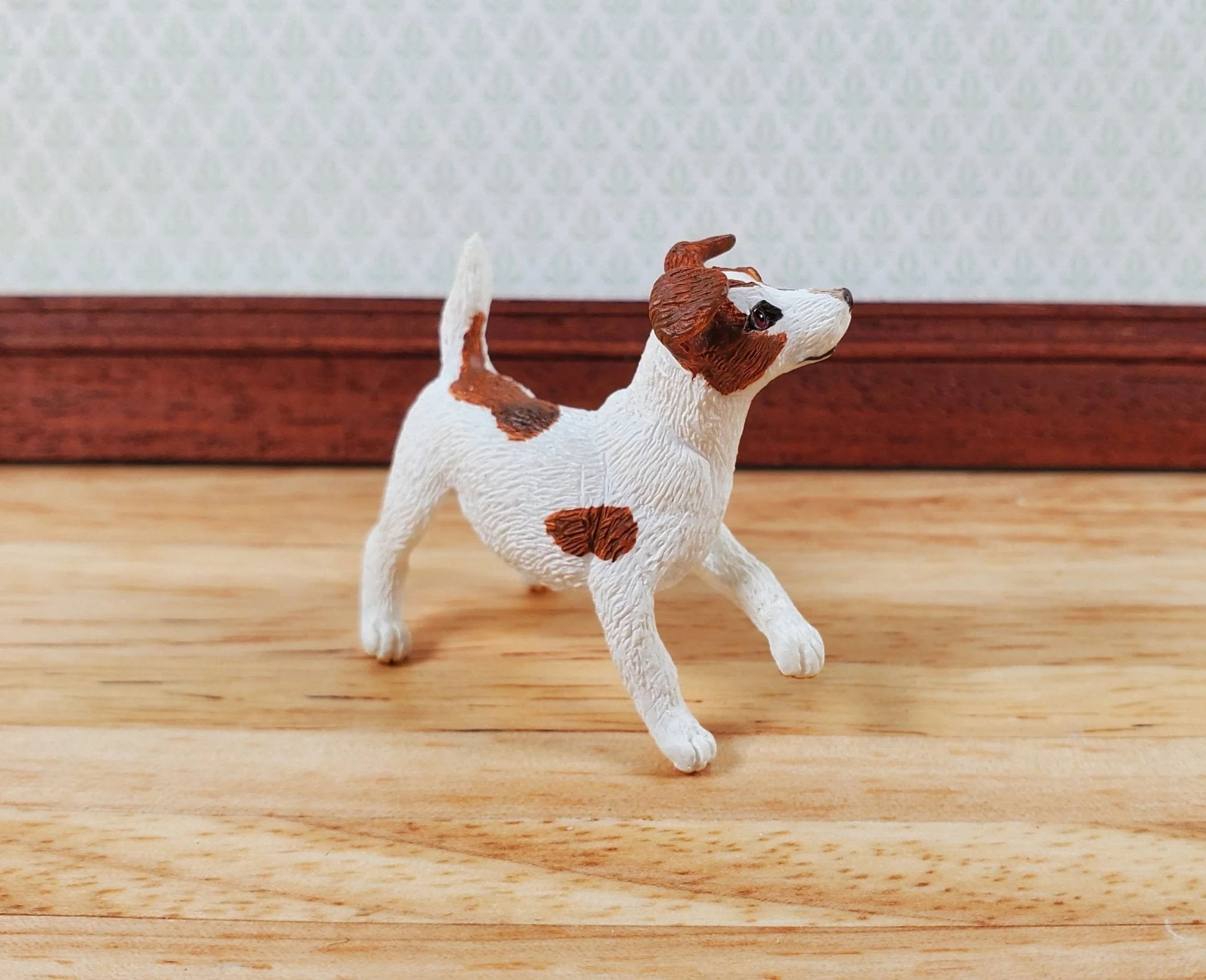 Dollhouse Dog Jack Russell Terrier Pet 1:12 Scale Miniature Animal
