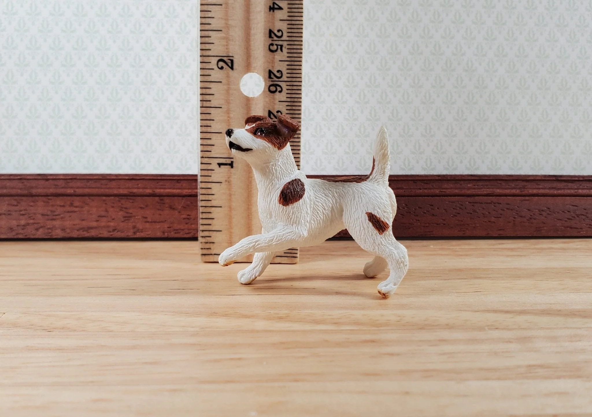 Dollhouse Dog Jack Russell Terrier Pet 1:12 Scale Miniature Animal - Image 6