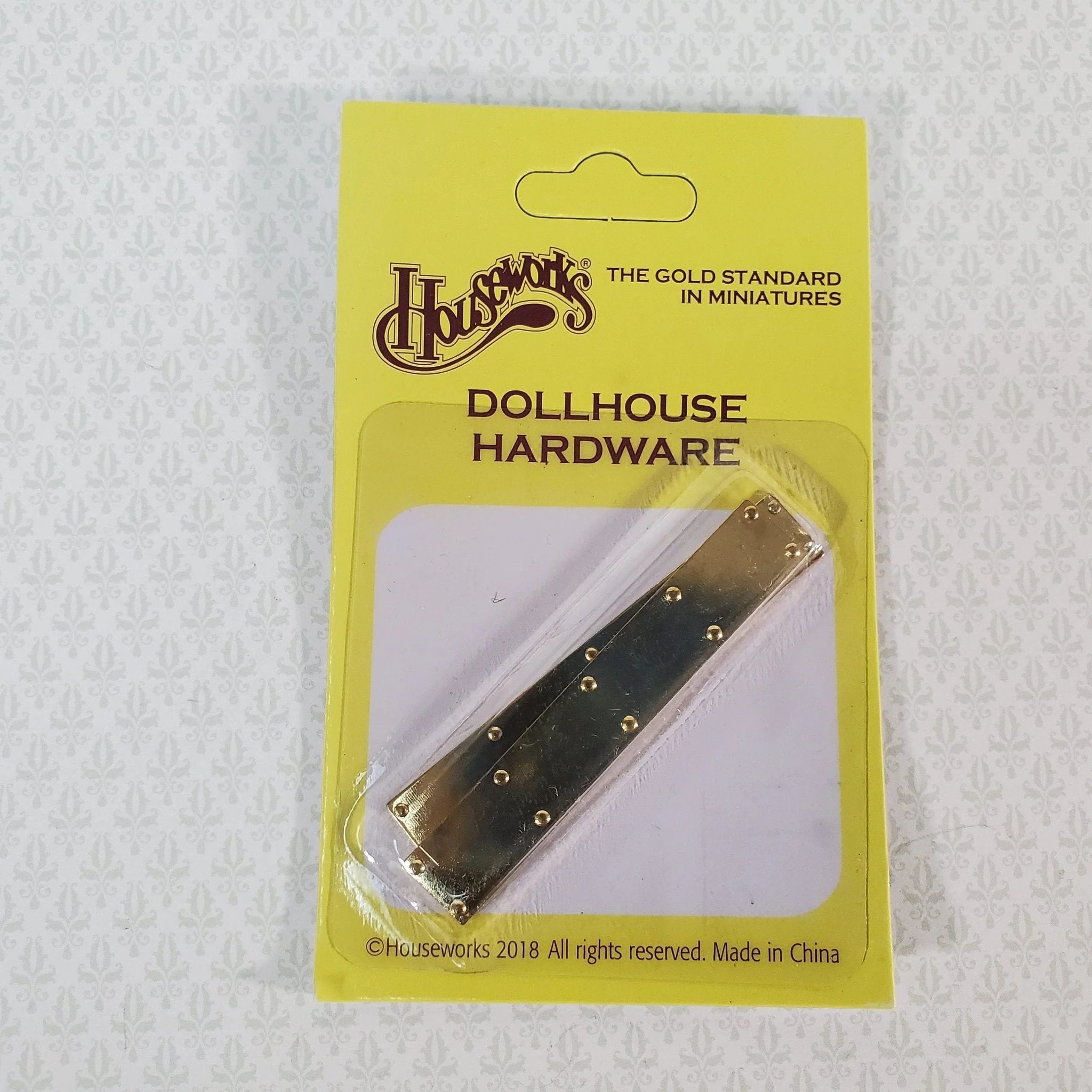 Dollhouse Door Kick Plates Gold Plated Brass 1:12 Scale Miniature Houseworks 1150 - Image 4