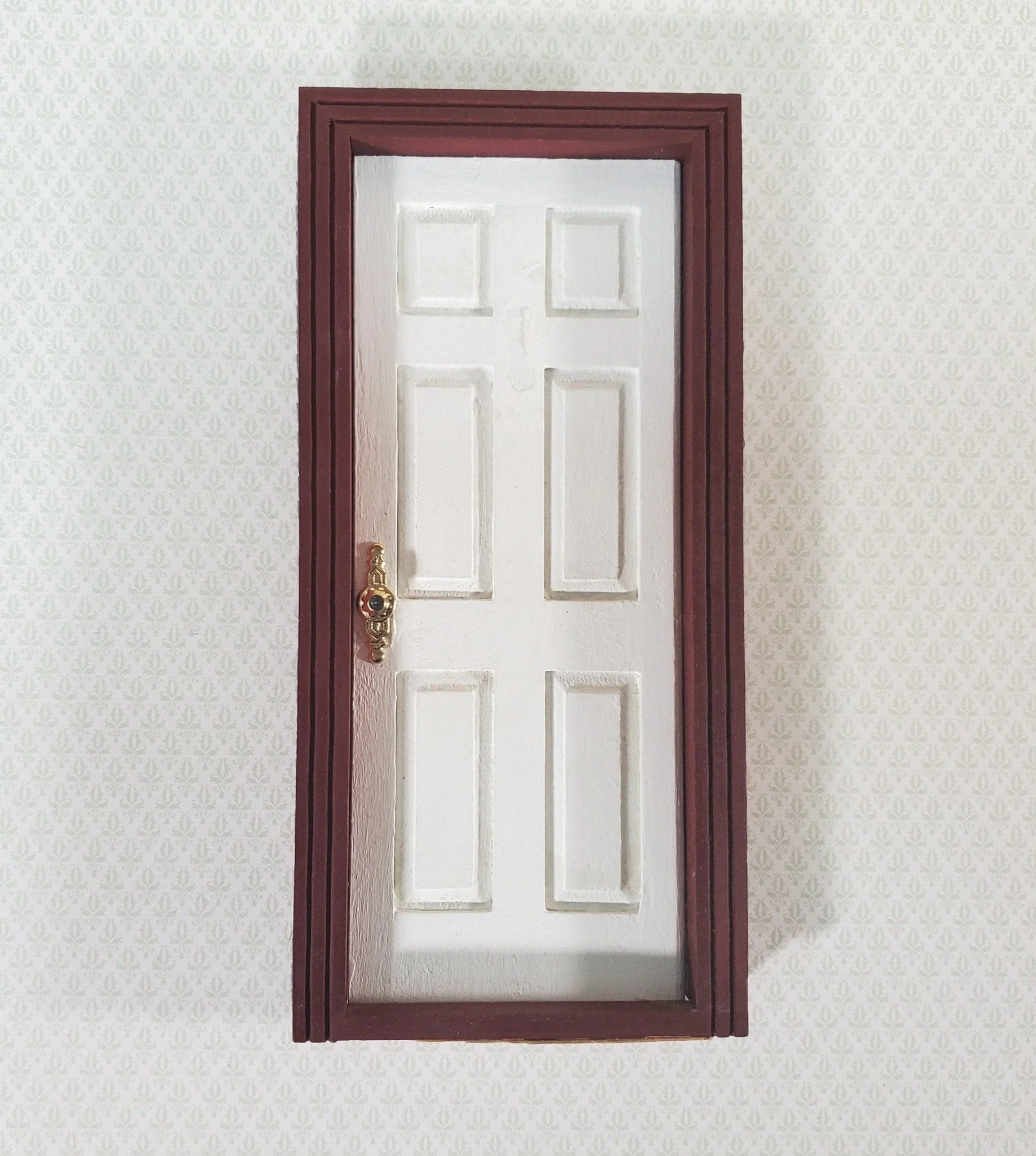 Dollhouse Doorknobs Handles Fancy Gold 1 Set 1:12 Scale Miniatures Houseworks 1105 - Image 3
