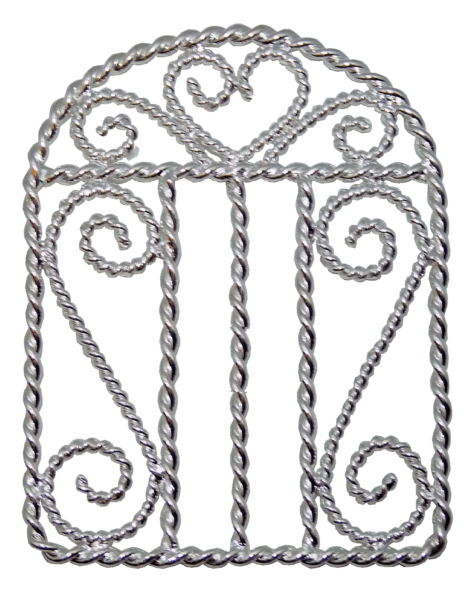 Dollhouse & Fairy Garden Decor Silver Iron Garden Gate