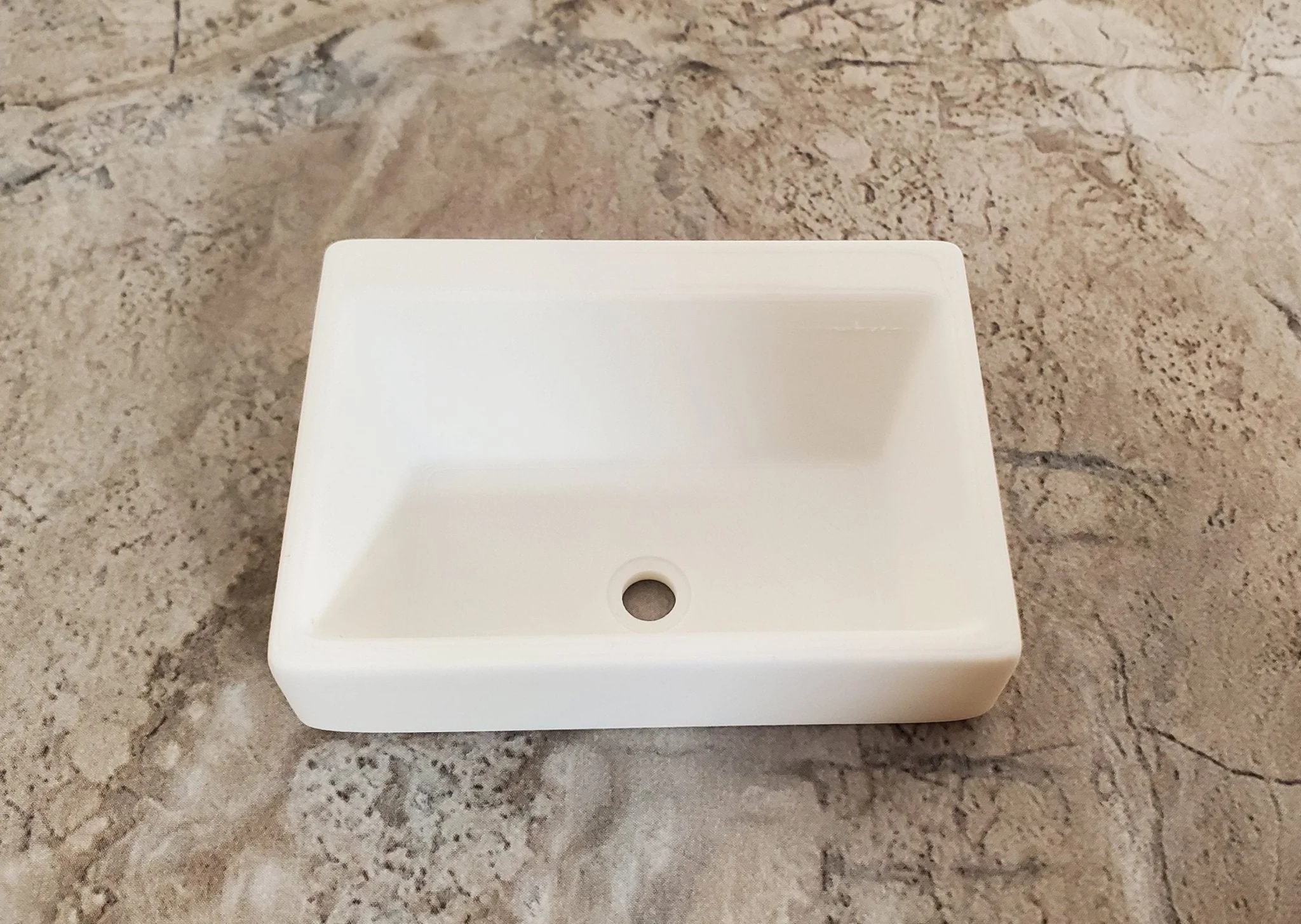 Dollhouse Farmhouse Sink Belfast Butler Style All White 1:12 Scale Miniature - Image 2