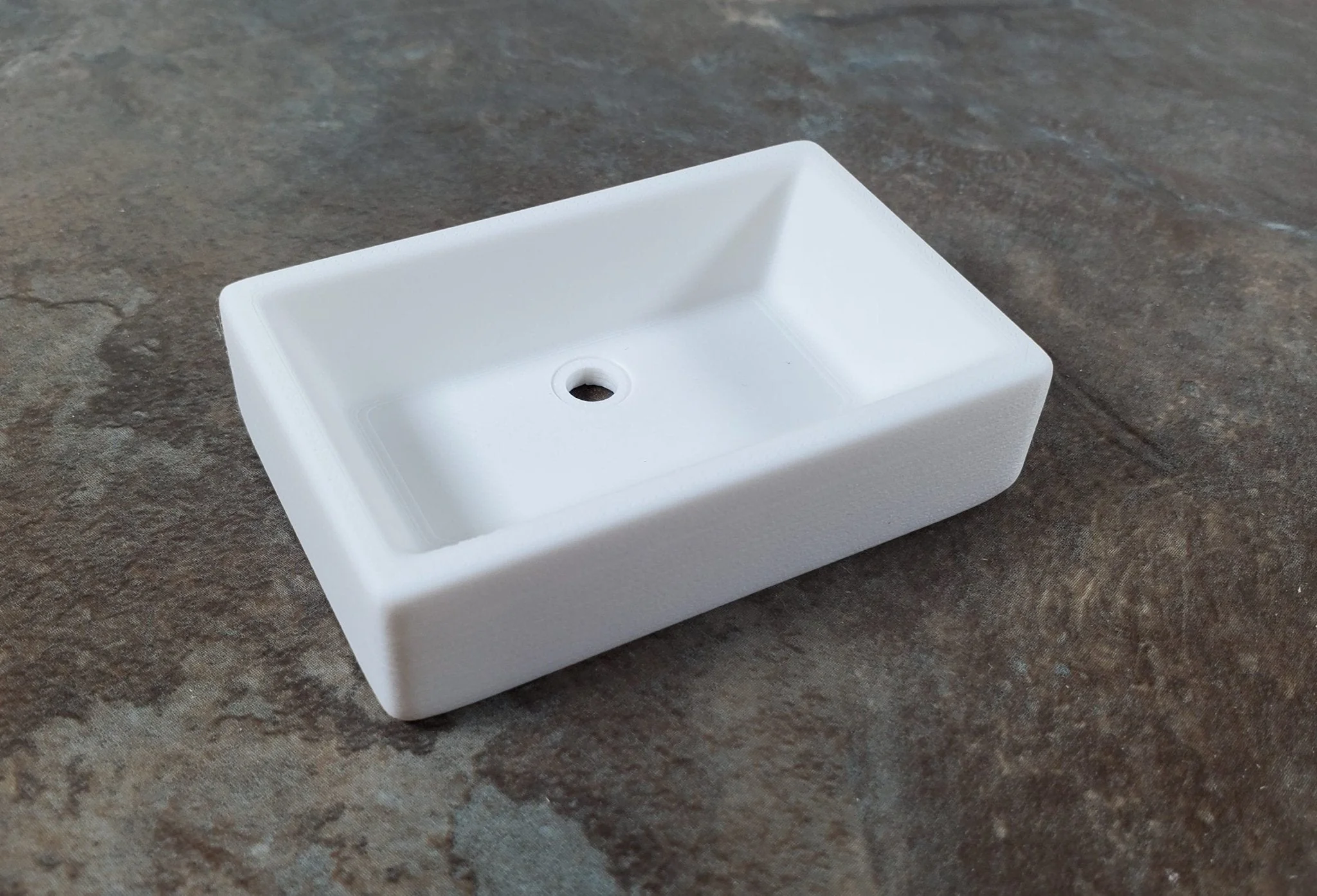 Dollhouse Farmhouse Sink Belfast Butler Style White 1:12 Scale Miniature