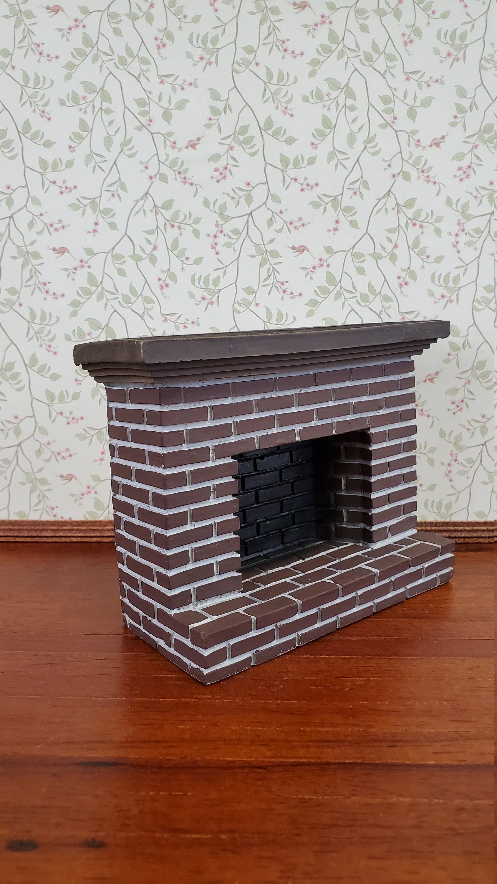 Dollhouse Fireplace Brick Old Colonial Style 1:12 Scale Miniature - Image 2