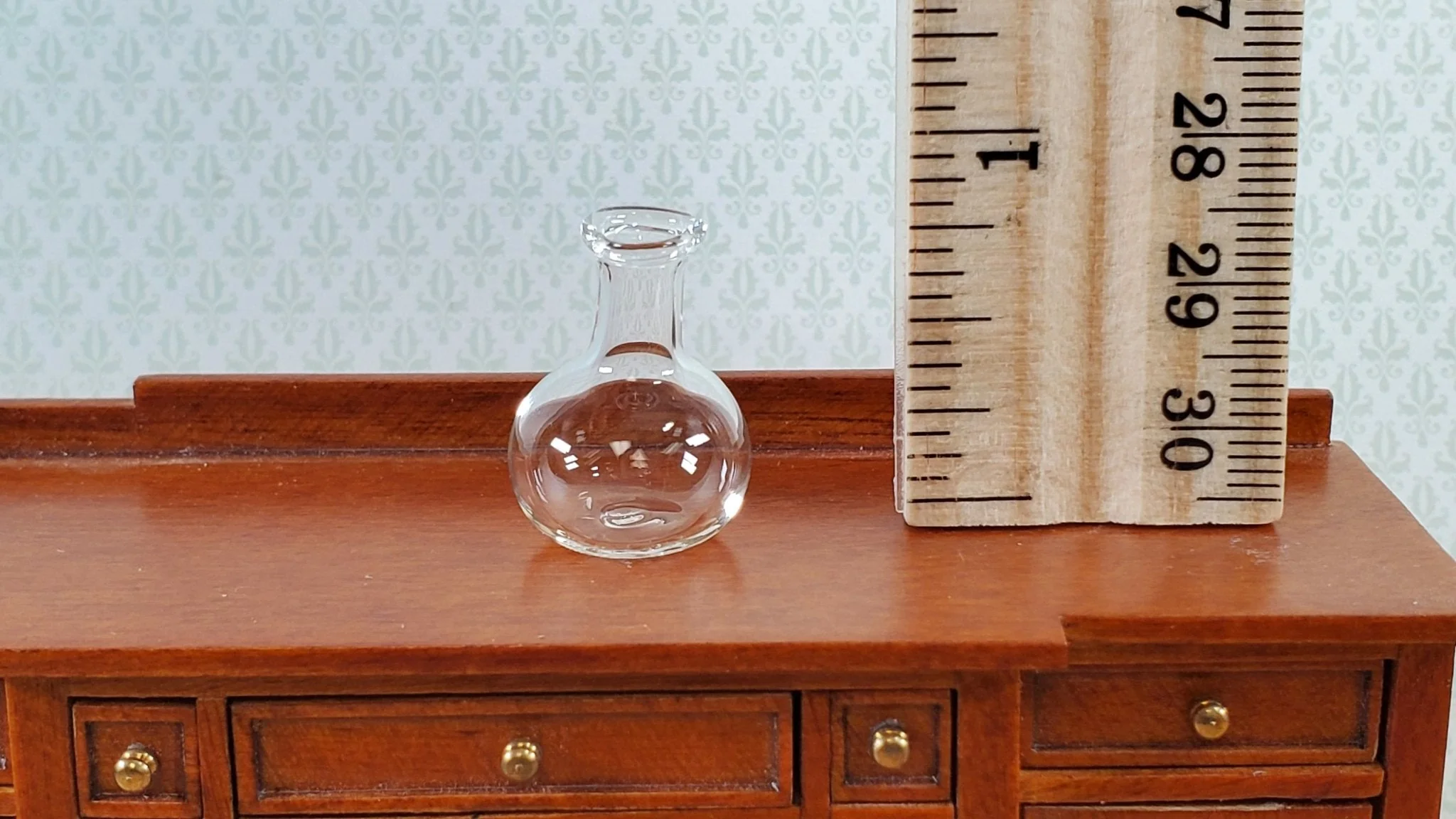 Dollhouse Flask Jar Vase Decanter Real Glass Mad Scientist 1:12 Scale Miniature - Image 3