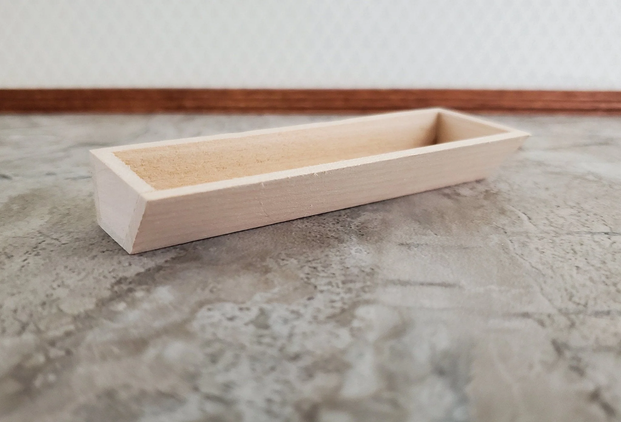 Dollhouse Garden Flower or Window Box 3.5" Unpainted Wood 1:12 Scale Miniature