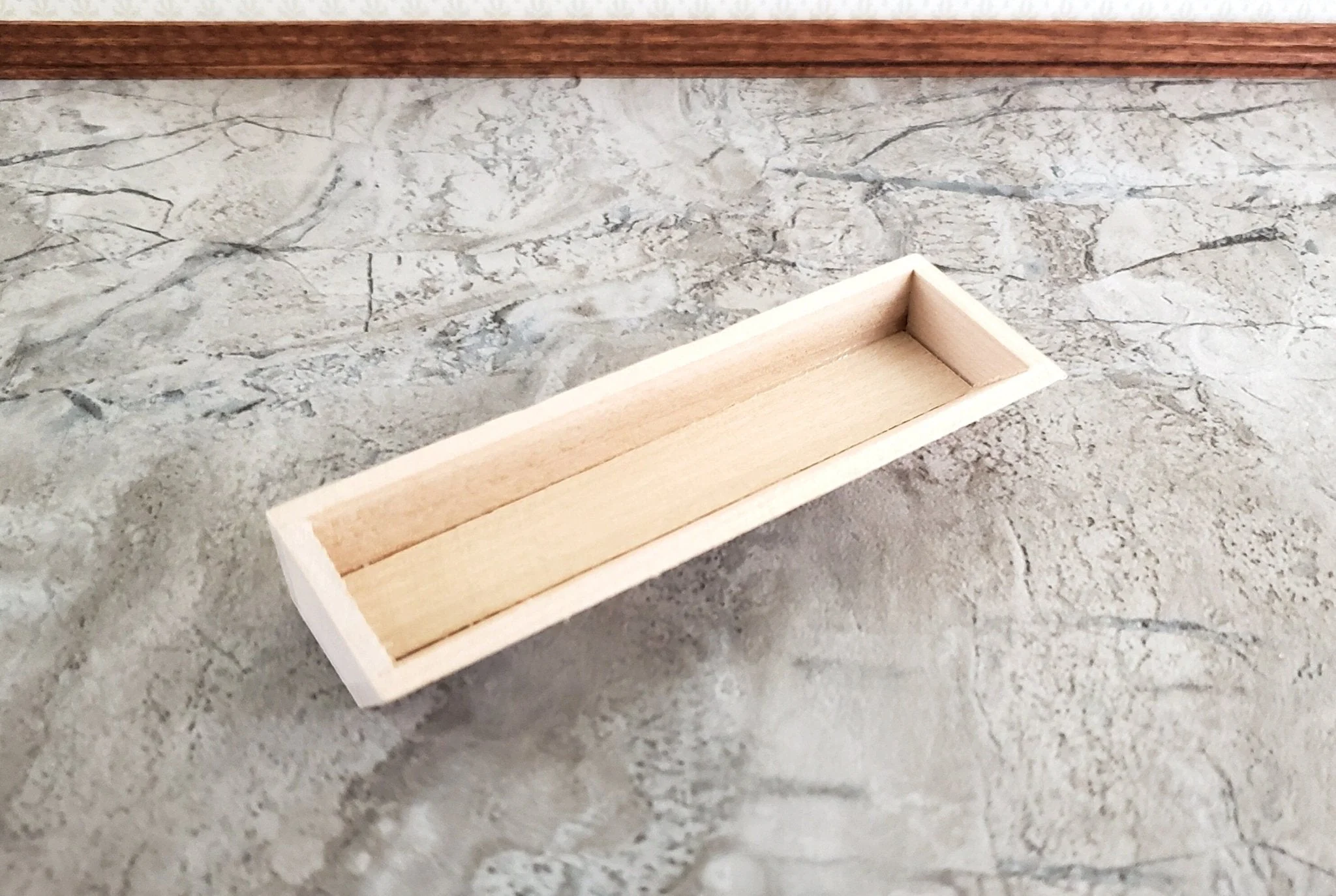 Dollhouse Garden Flower or Window Box 3.5" Unpainted Wood 1:12 Scale Miniature - Image 2