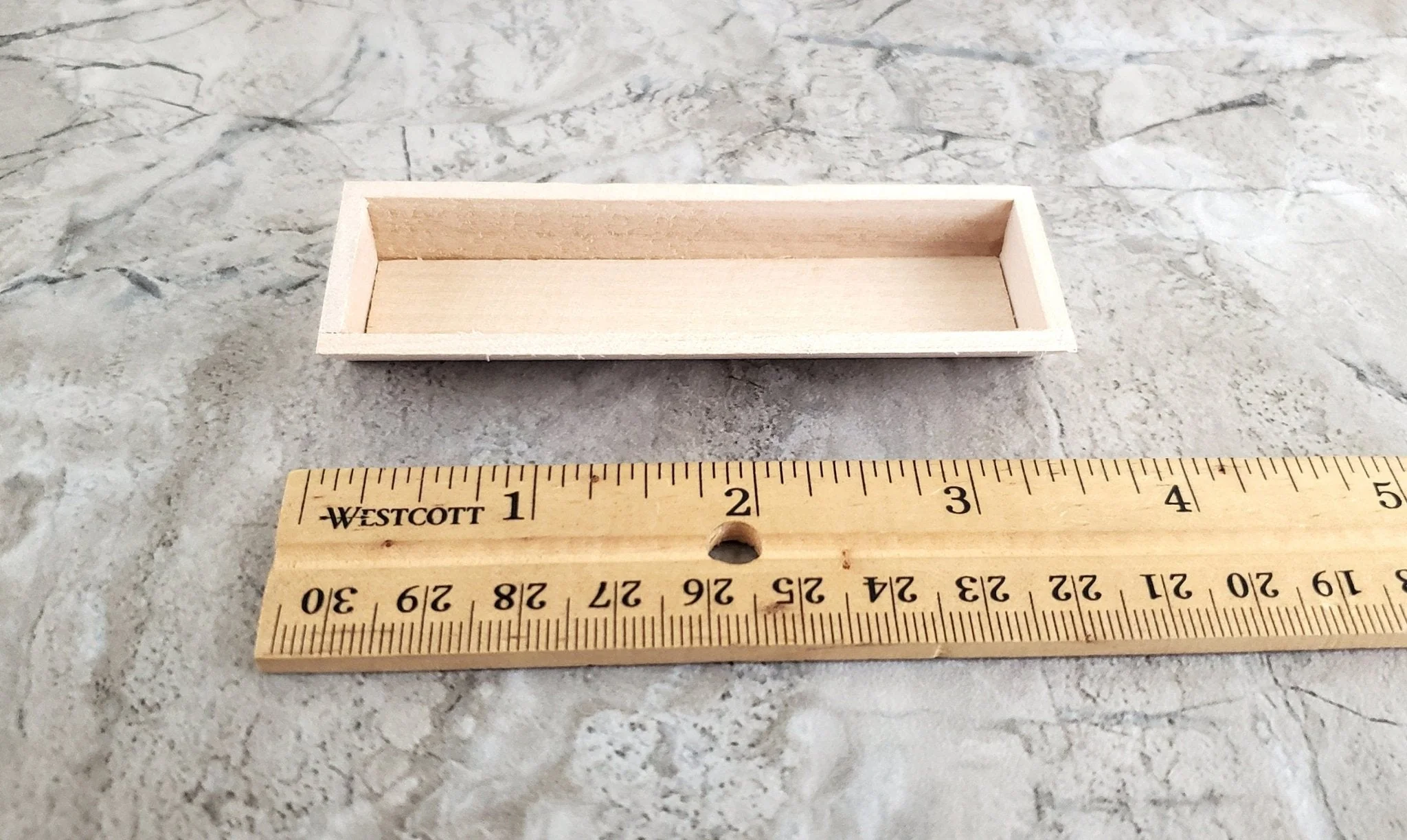Dollhouse Garden Flower or Window Box 3.5" Unpainted Wood 1:12 Scale Miniature - Image 3