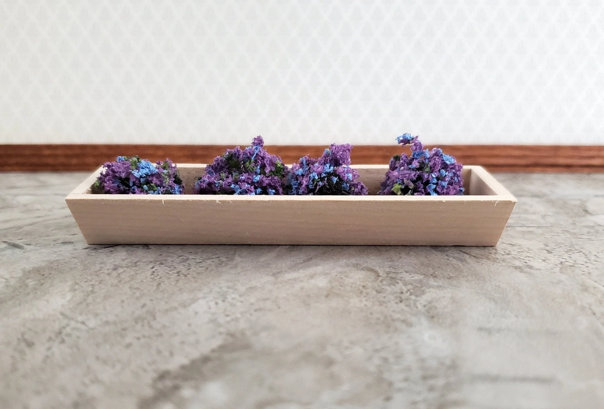 Dollhouse Garden Flower or Window Box 3.5" Unpainted Wood 1:12 Scale Miniature - Image 5