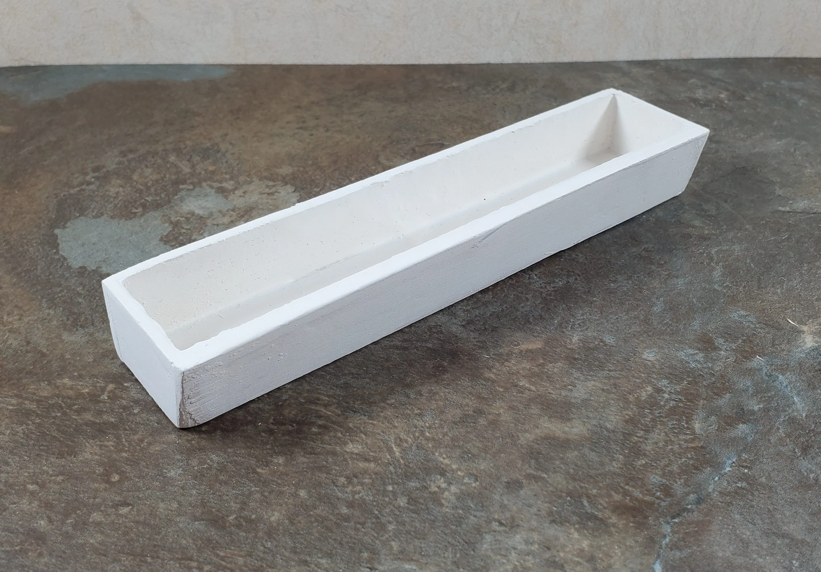 Dollhouse Garden Window or Flower Box 1:6 Scale White Wood 5.75" long - Image 2