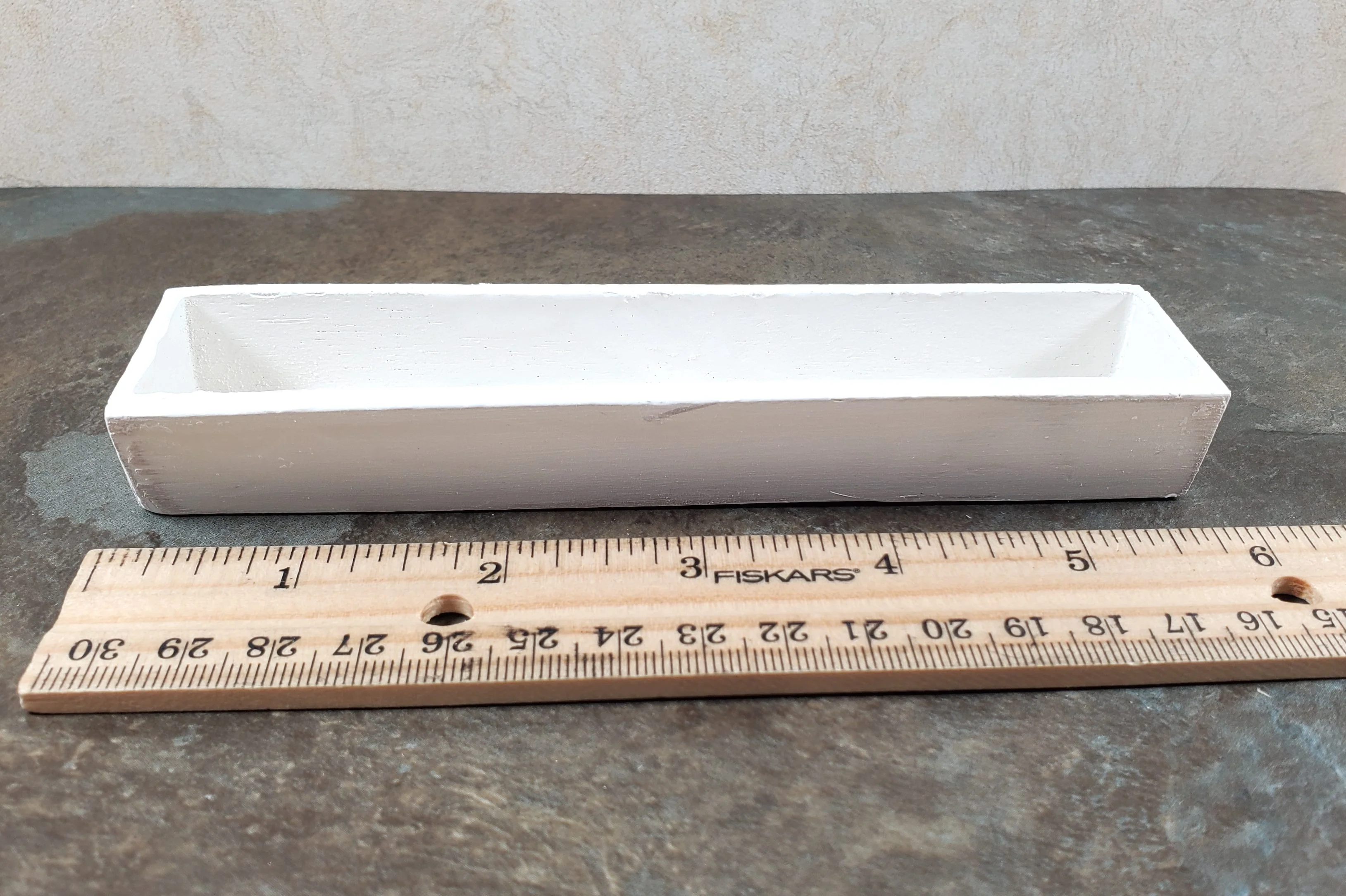 Dollhouse Garden Window or Flower Box 1:6 Scale White Wood 5.75" long - Image 4