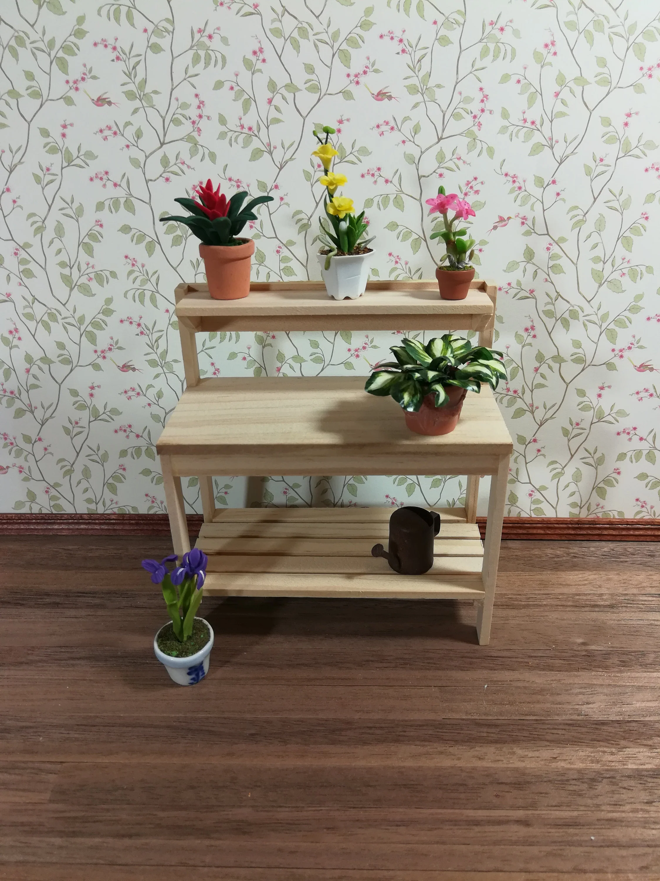 Dollhouse Gardening Workbench Table Unpainted Wood 1:12 Scale Miniature Furniture - Image 4
