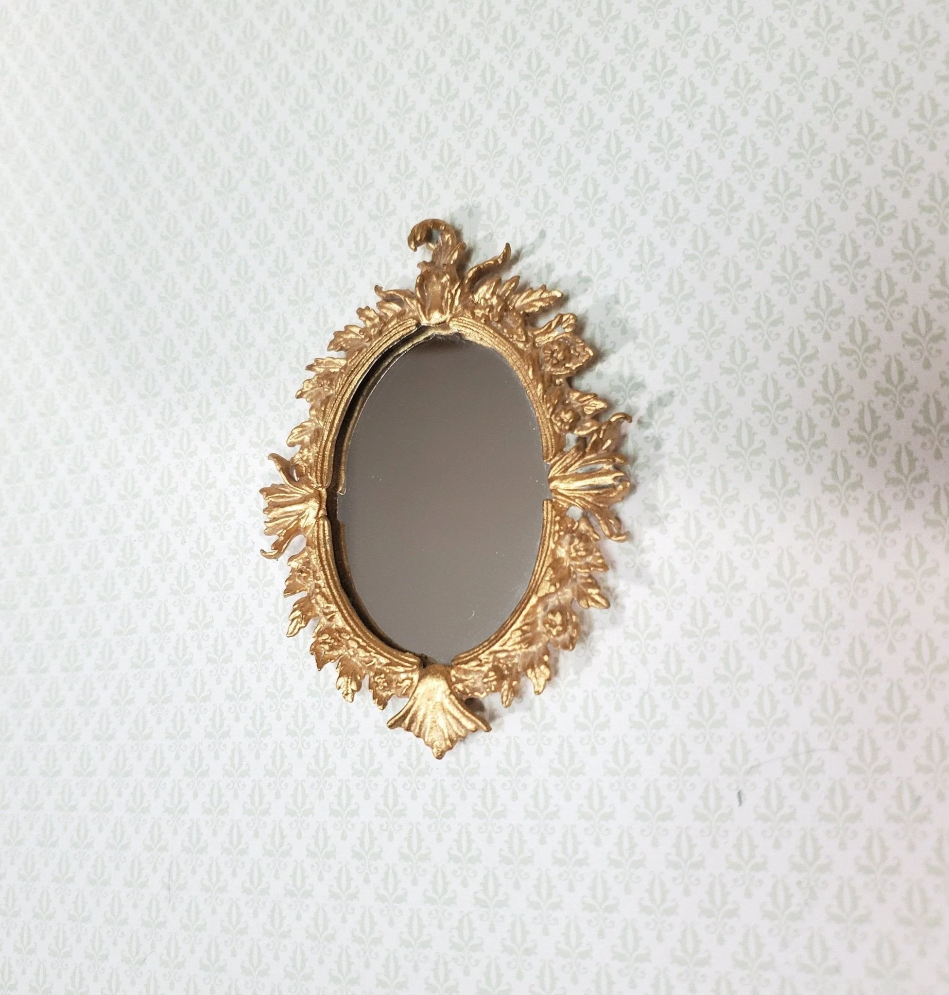Dollhouse Gilt Mirror French Victorian Style Fancy 1:12 Scale by Falcon A3995 - Image 2