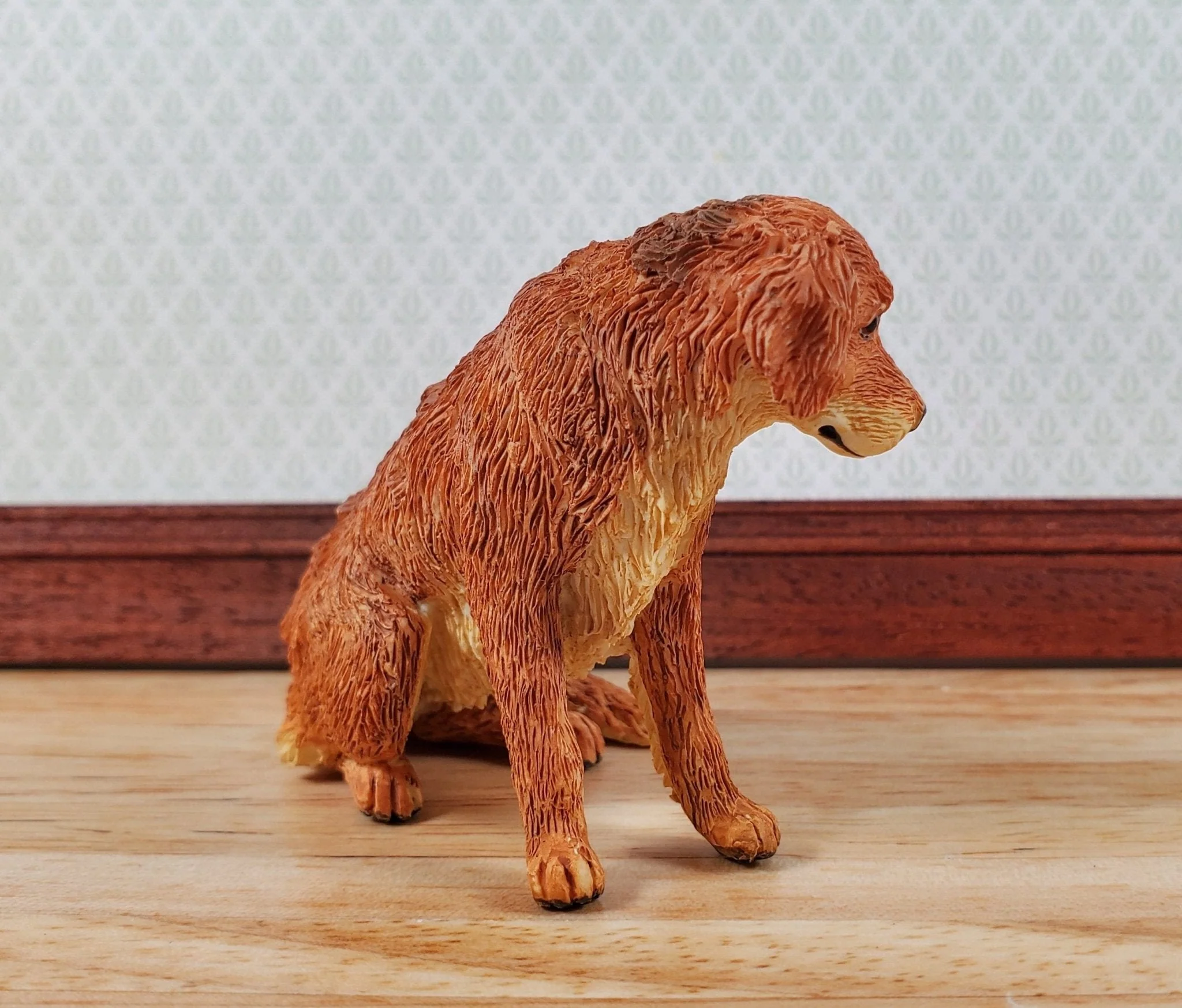 Dollhouse Golden Retriever Dog Pet 1:12 Scale Miniature Animal - Image 2
