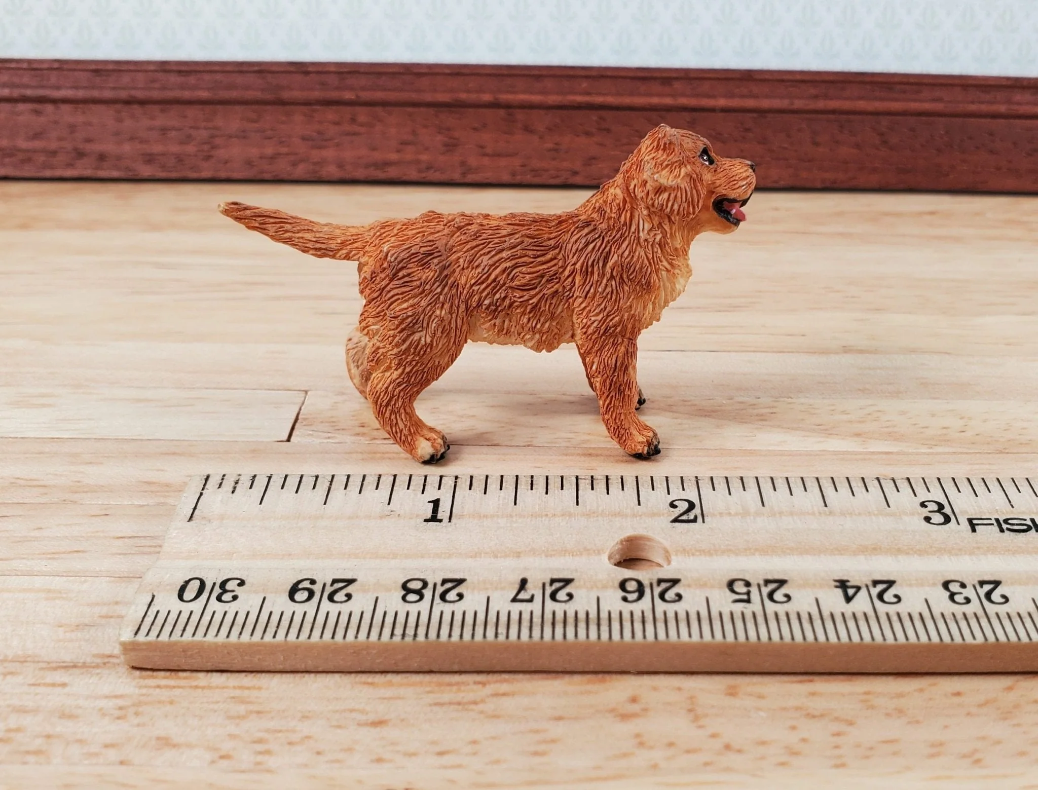 Dollhouse Golden Retriever Puppy Dog Pet 1:12 Scale Miniature Animal - Image 5