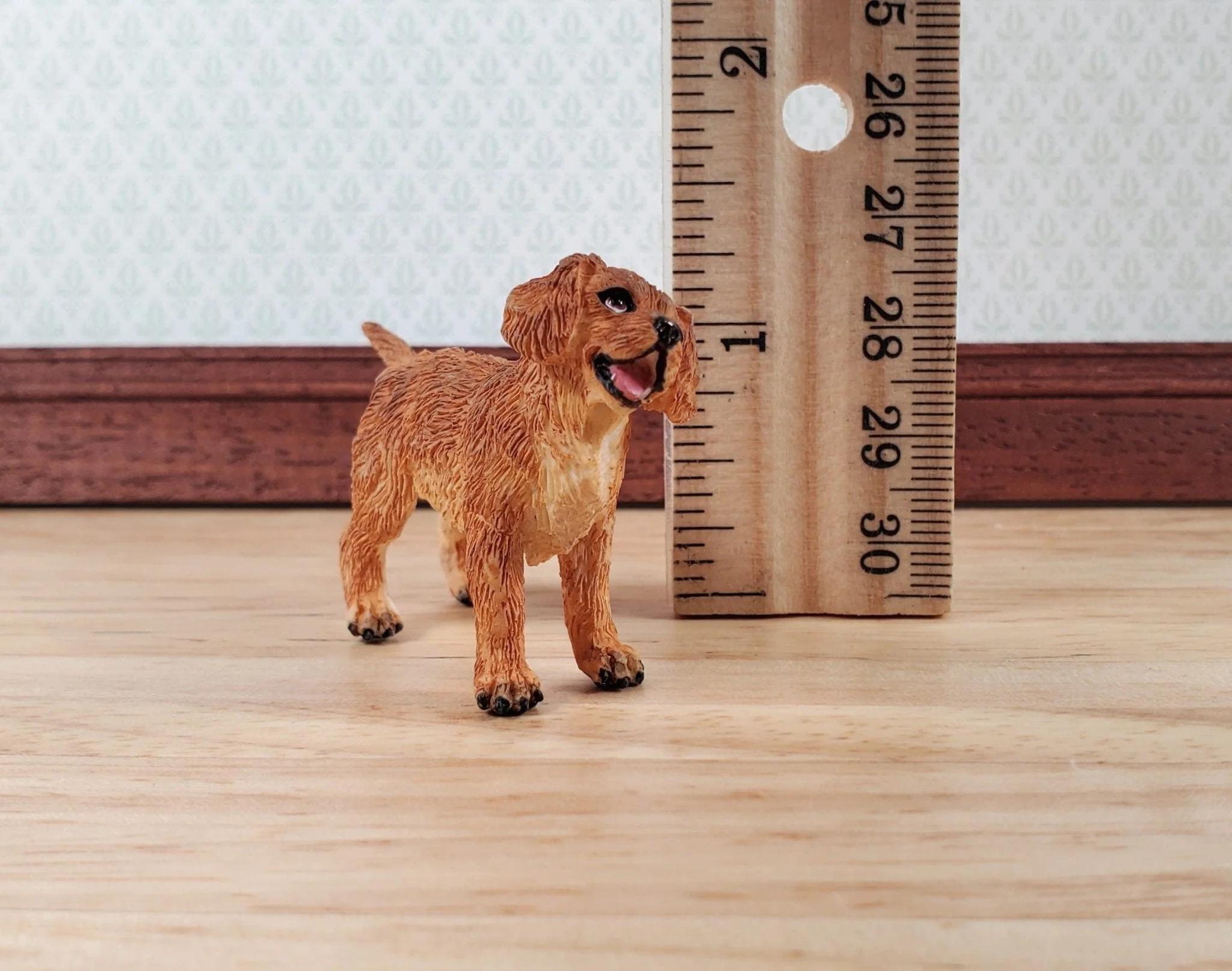 Dollhouse Golden Retriever Puppy Dog Pet 1:12 Scale Miniature Animal - Image 6