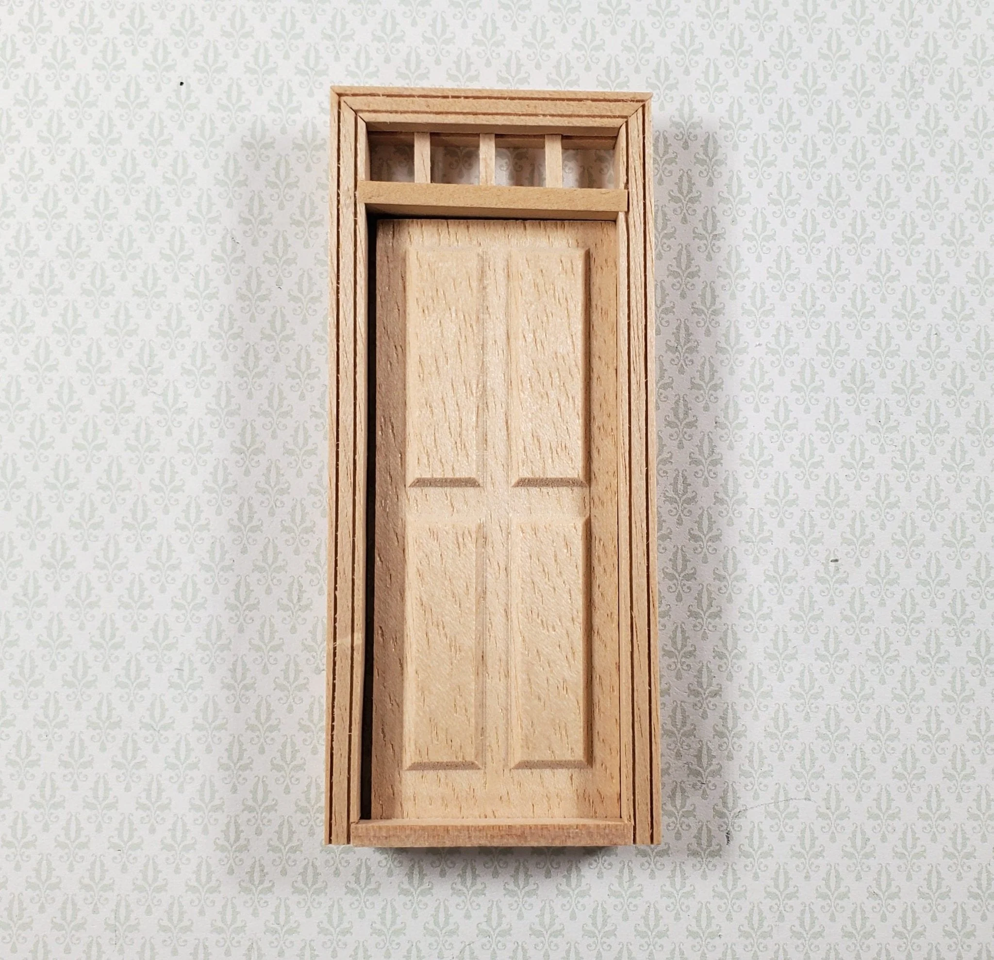 Dollhouse HALF SCALE 1:24 Exterior Door Wood HWH6001 Houseworks