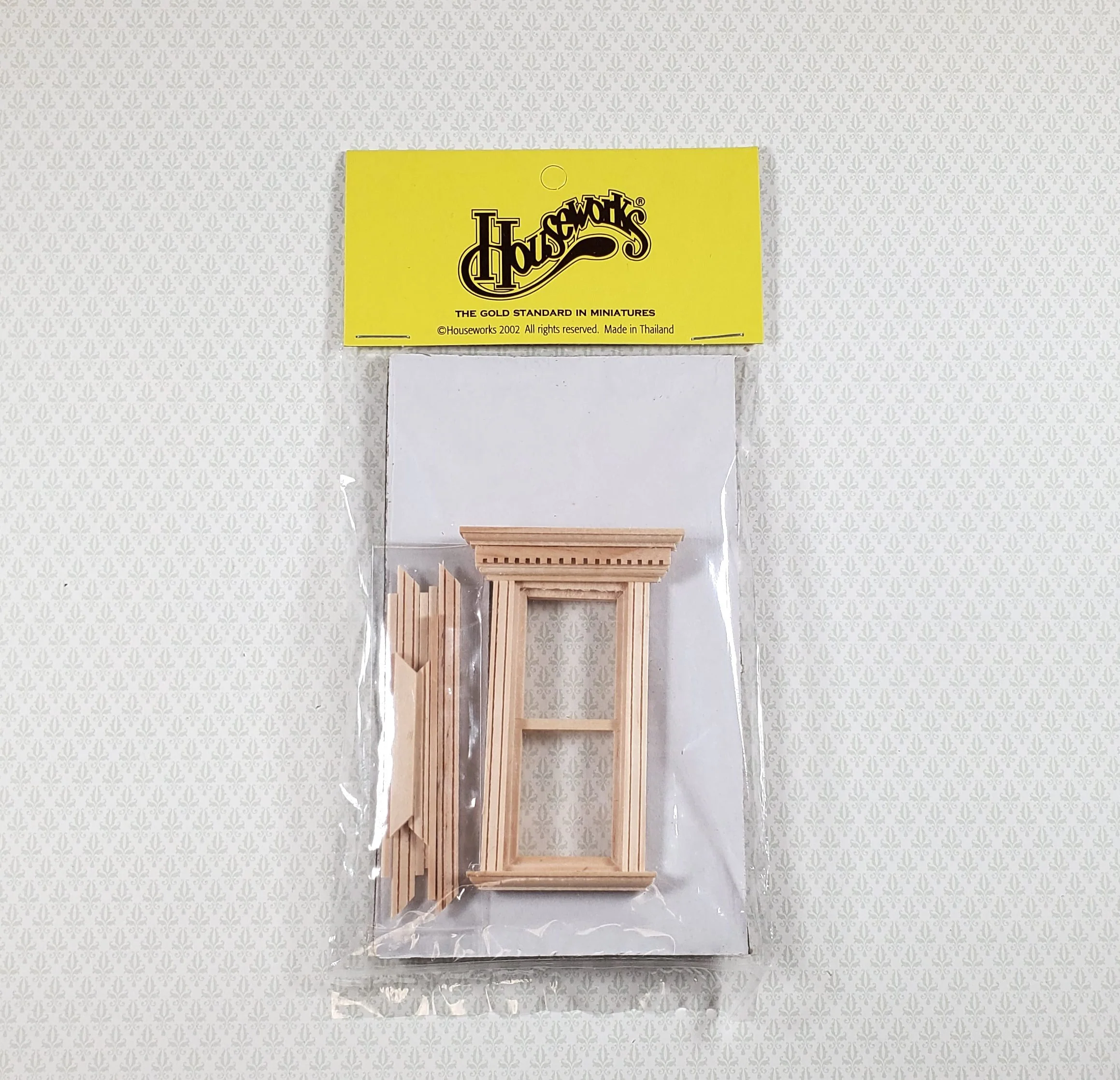 Dollhouse HALF SCALE 1:24 Window Yorktown Interior Trim Wood H5041 Houseworks - Image 2