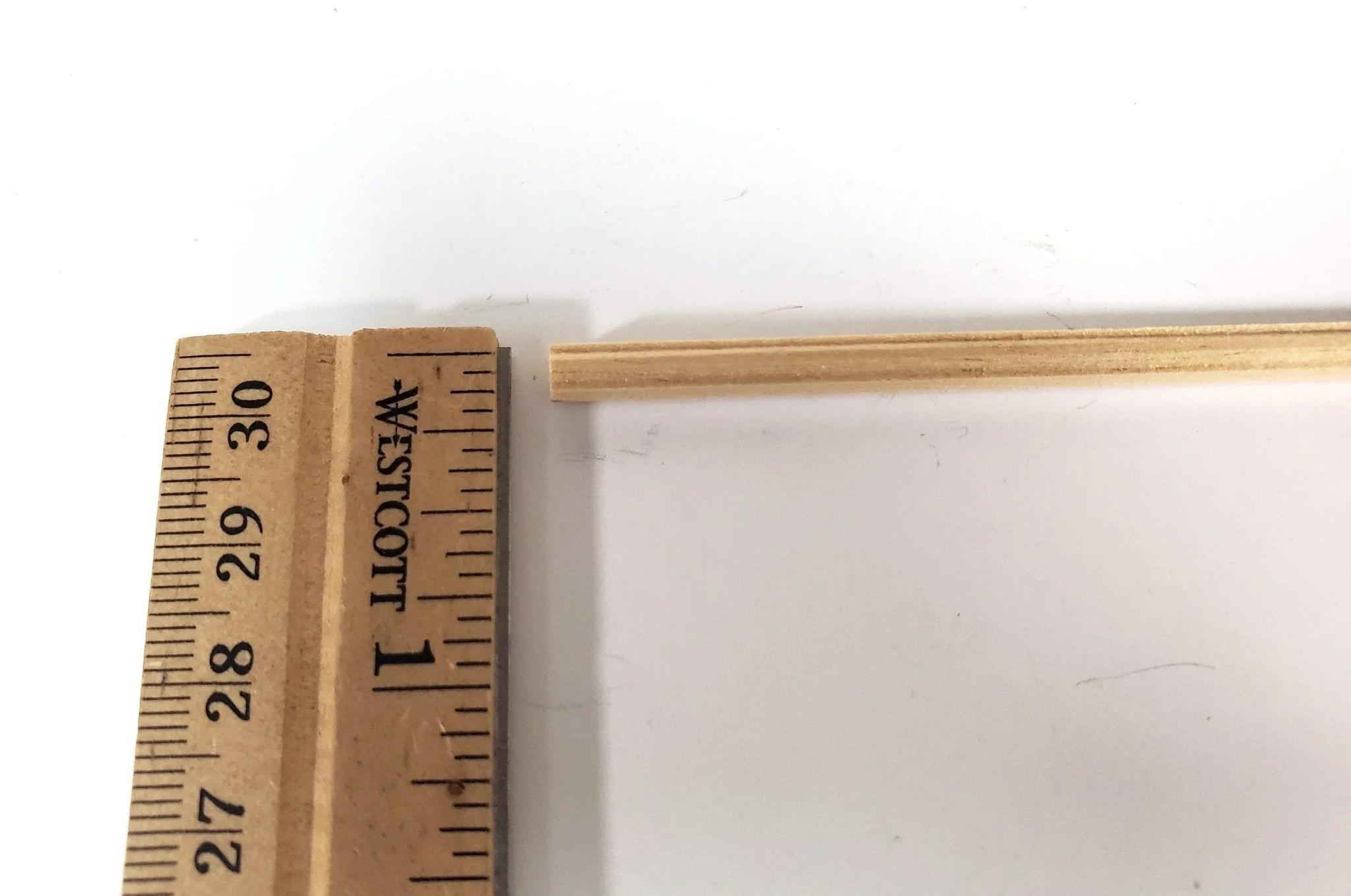 Dollhouse HALF SCALE Handrail Banister for Stairs 1/8" w x 12" long 1:24 Scale HWH7020 - Image 3