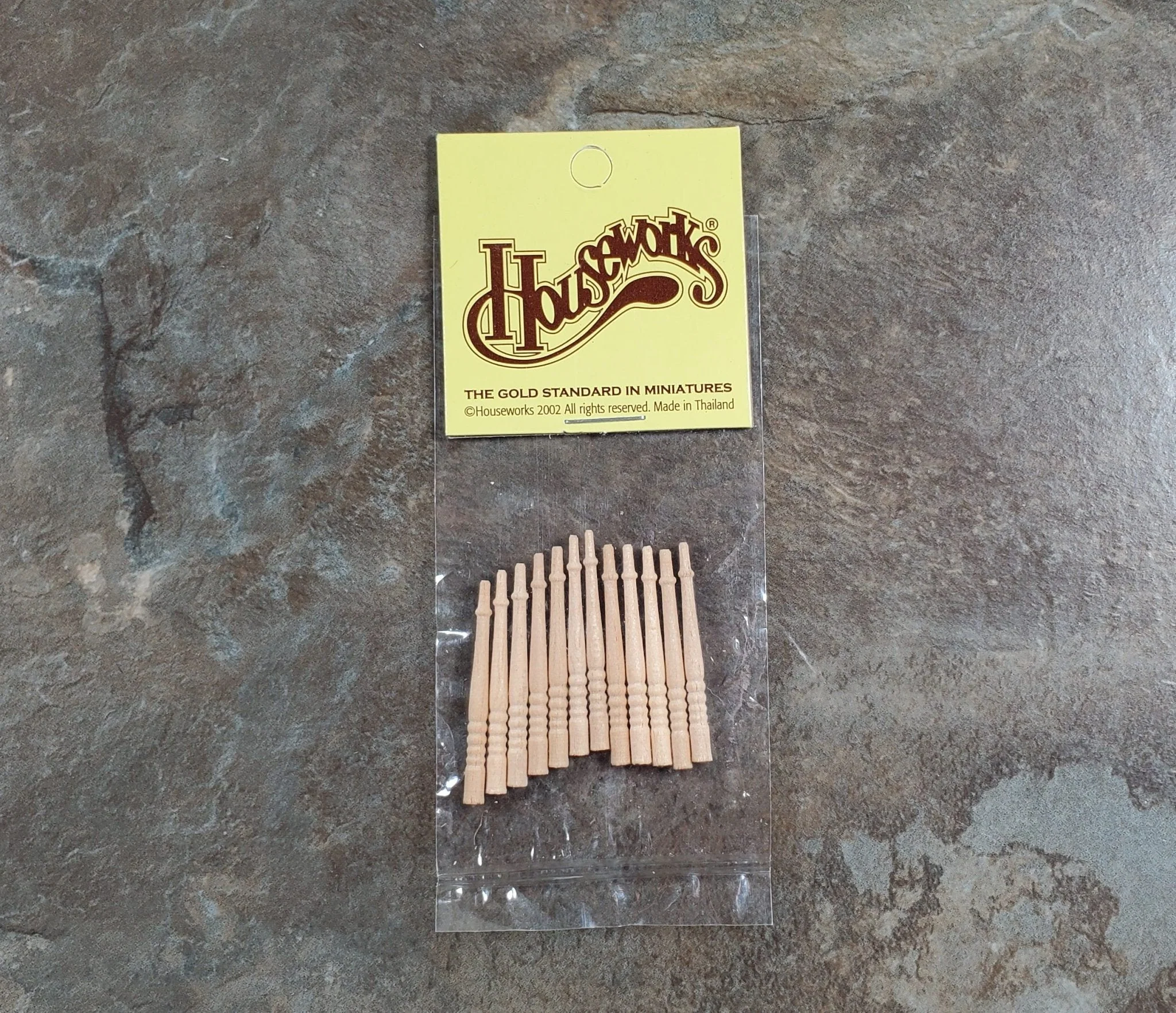 Dollhouse HALF SCALE Spindles 1:24 Miniature Stair or Porch Railings HWH7009