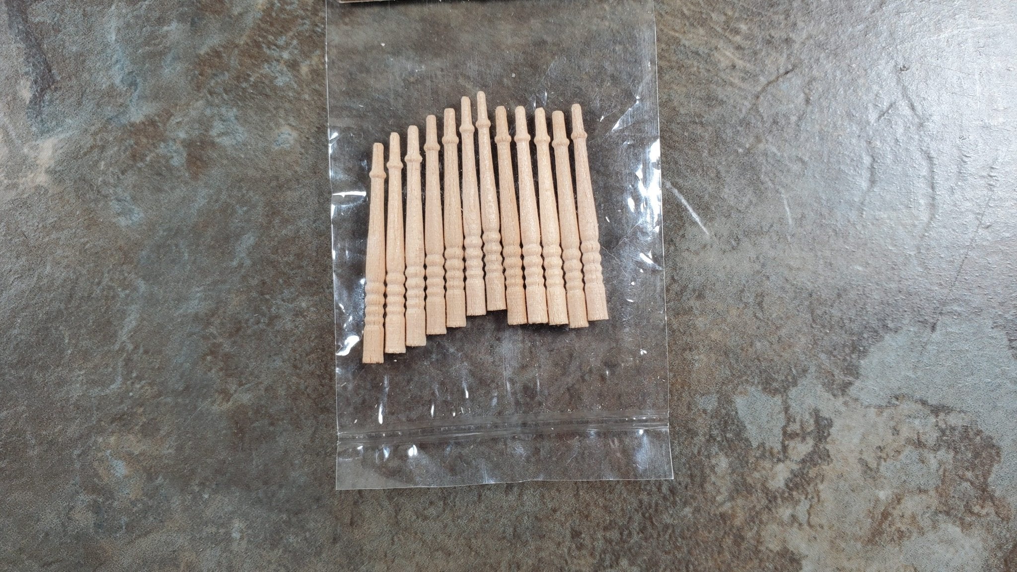 Dollhouse HALF SCALE Spindles 1:24 Miniature Stair or Porch Railings HWH7009 - Image 2