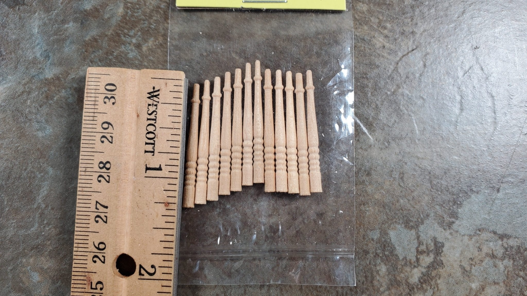 Dollhouse HALF SCALE Spindles 1:24 Miniature Stair or Porch Railings HWH7009 - Image 4