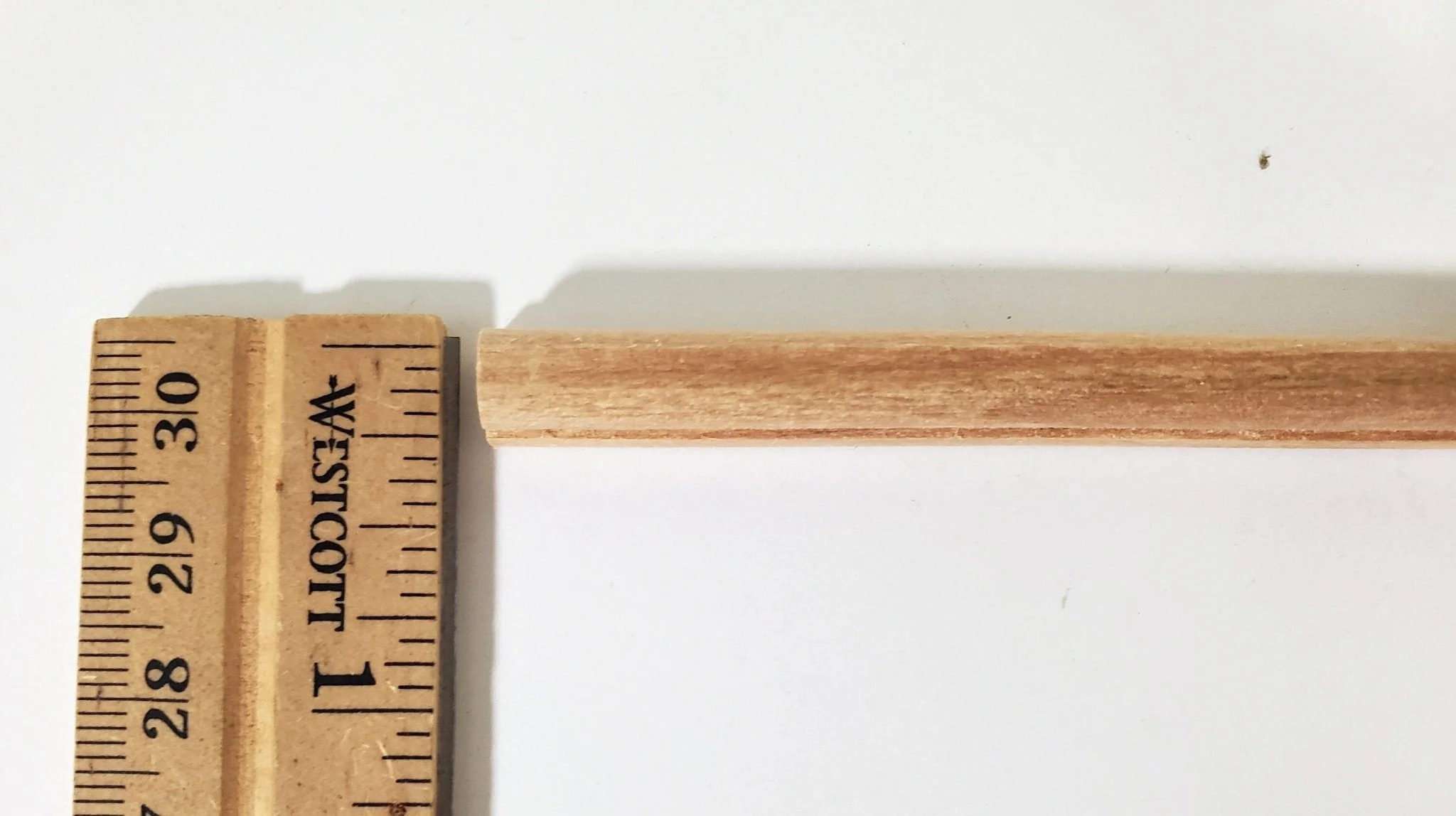 Dollhouse Handrail Banister for Stairs 5/16" w x 17 3/4" long 1:12 Scale Miniature - Image 3