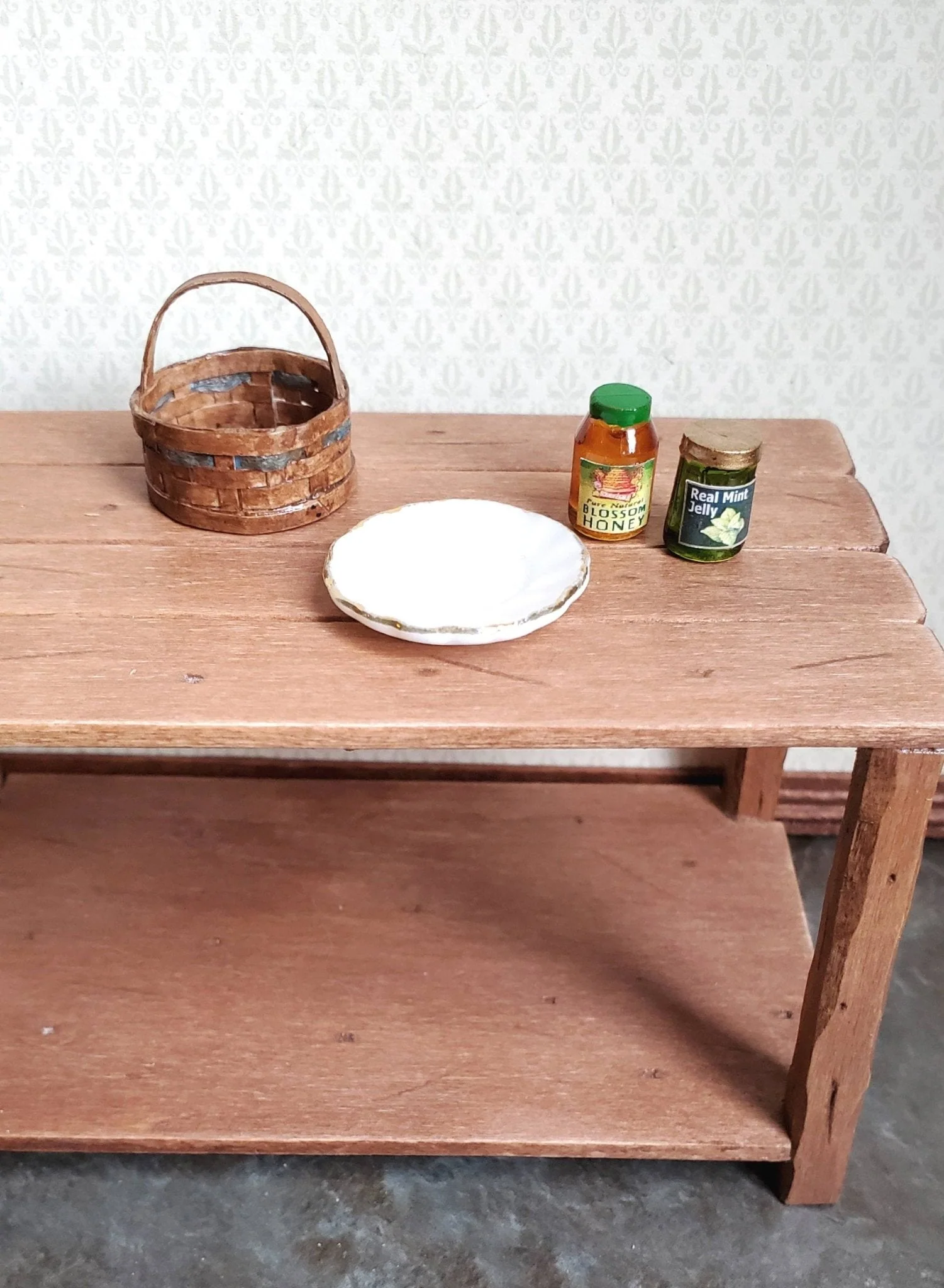 Dollhouse Jar of Honey 1:12 Scale Miniature Food Groceries Kitchen - Image 3