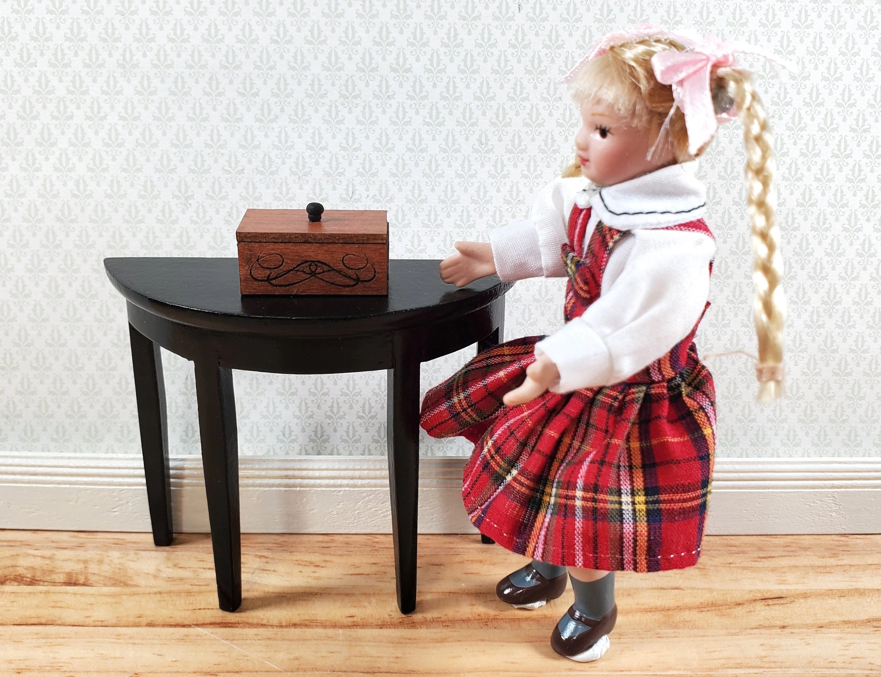 Dollhouse KIT Art Nouveau Box Small for Gloves Trinkets 1:12 Scale Miniature DIY - Image 4
