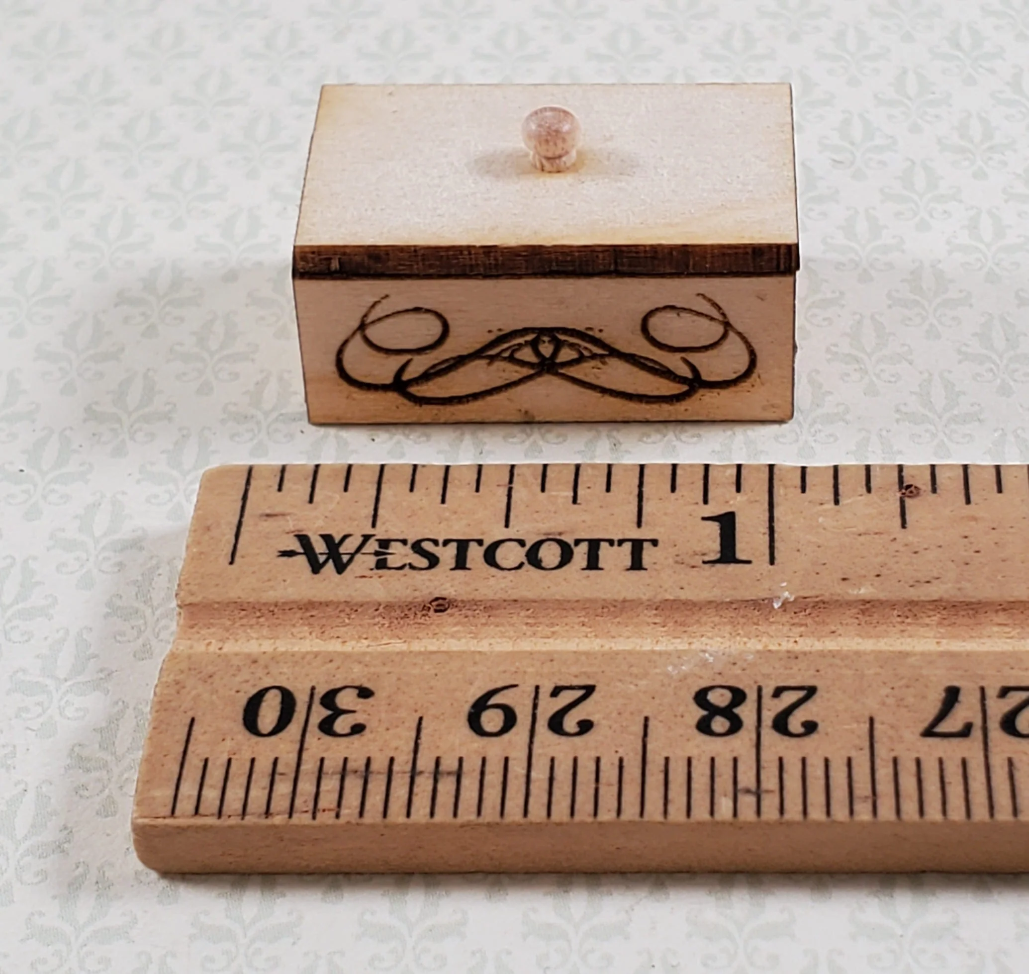 Dollhouse KIT Art Nouveau Box Small for Gloves Trinkets 1:12 Scale Miniature DIY - Image 7