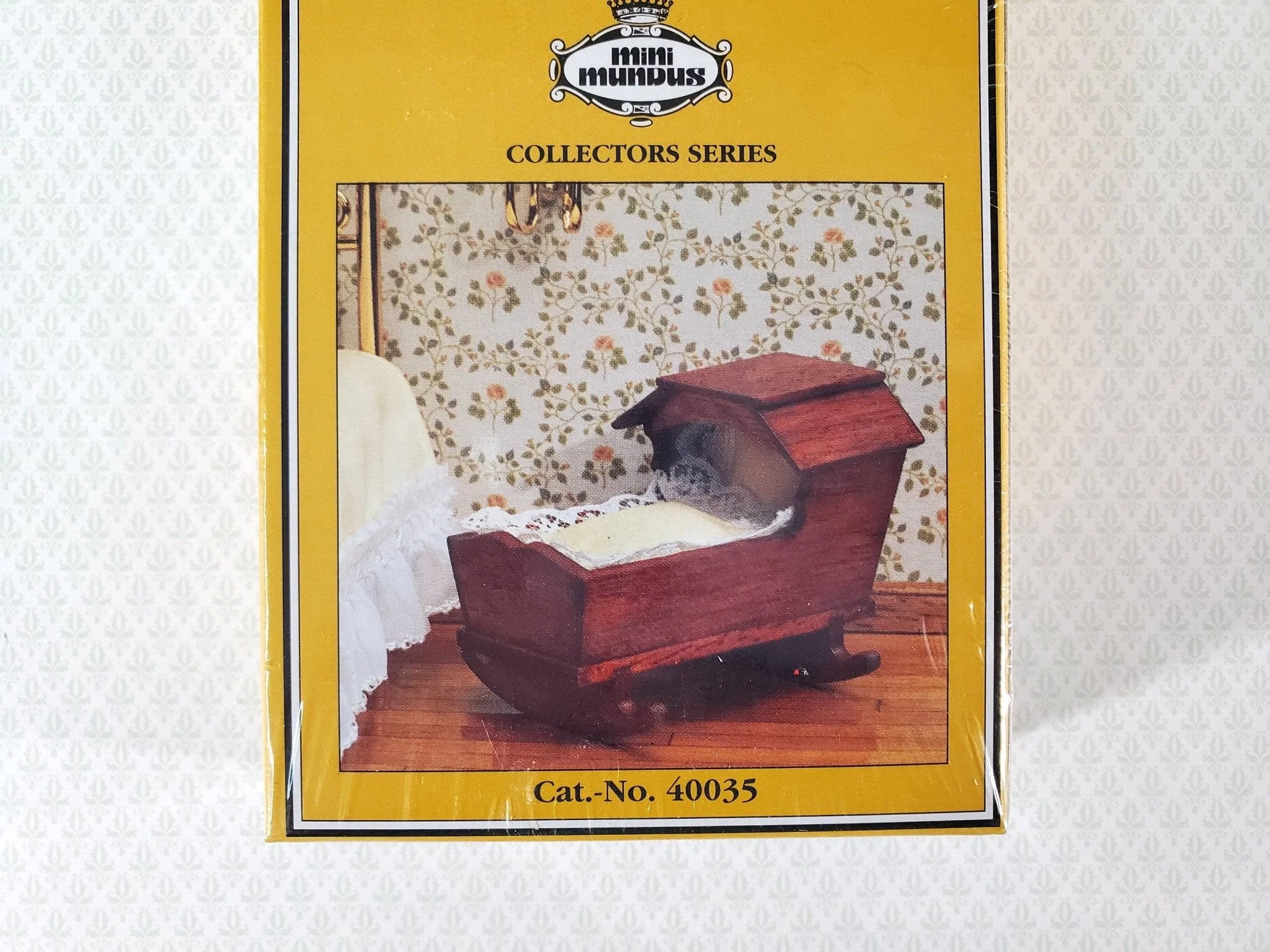 Dollhouse KIT Cradle Crib for Nursery Chippendale Hooded Style 1:12 Scale Miniature Mini Mundus - Image 2