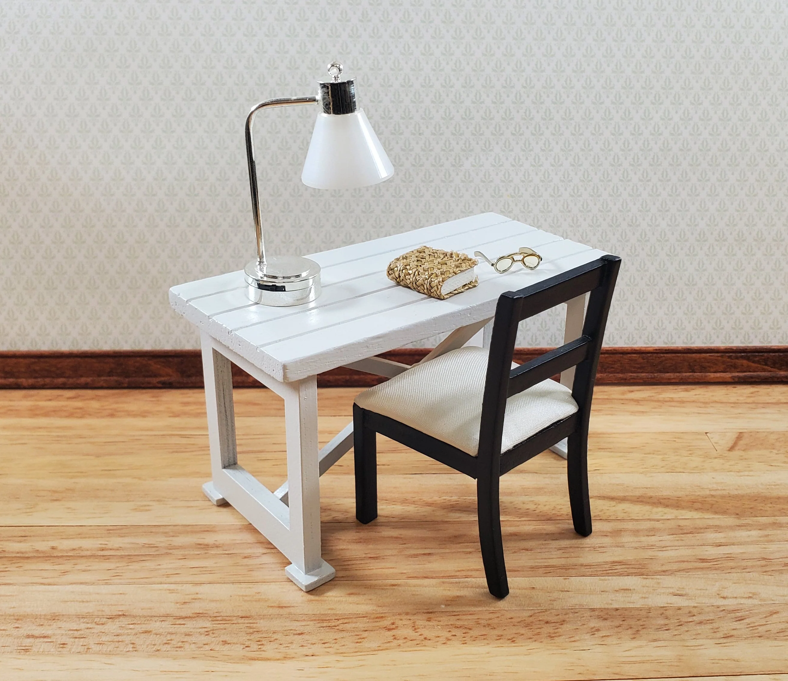 Dollhouse Lamp Desk Table Light Battery Operated LARGE Modern Style Miniature - Image 3