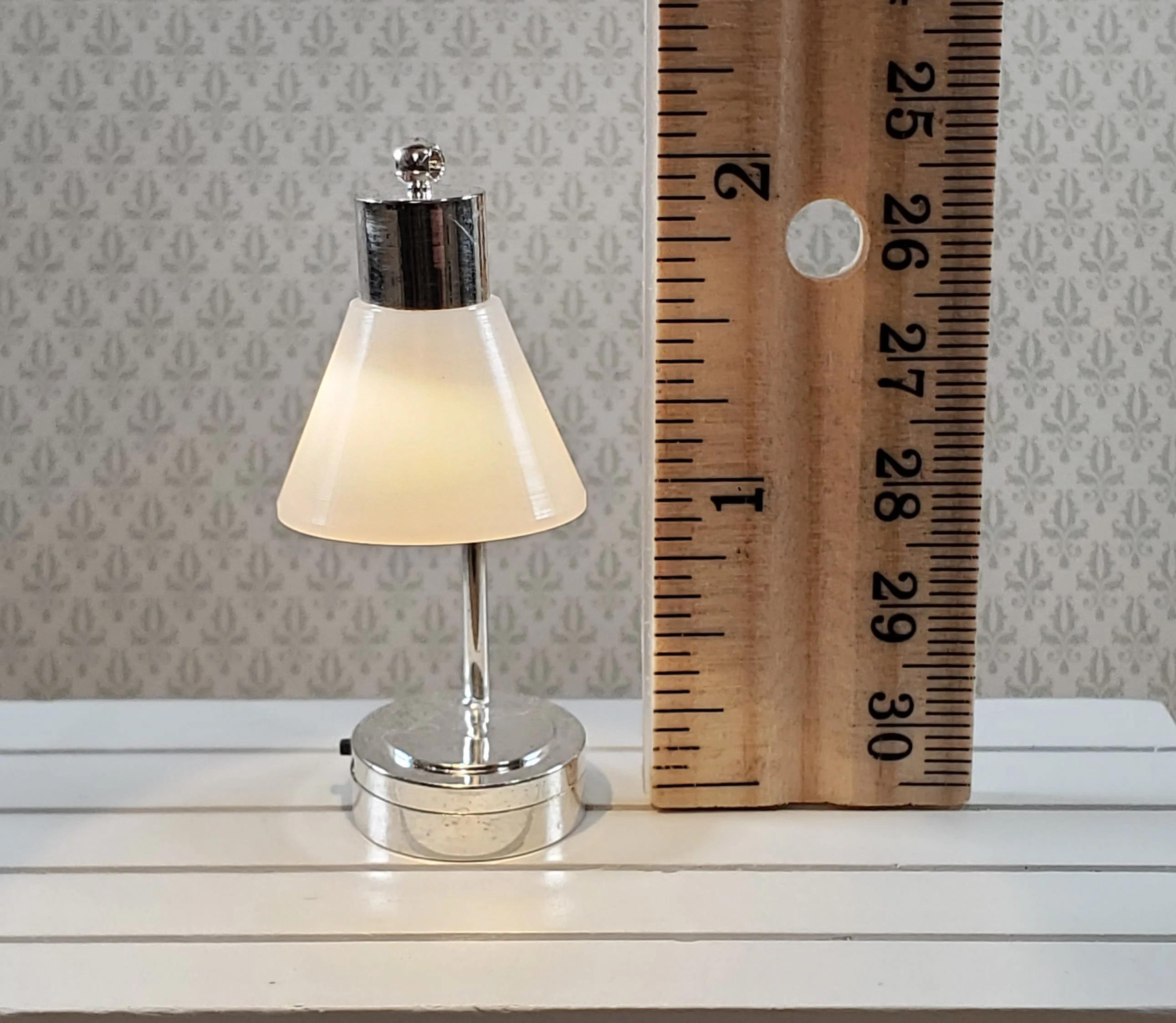 Dollhouse Lamp Desk Table Light Battery Operated LARGE Modern Style Miniature - Image 4