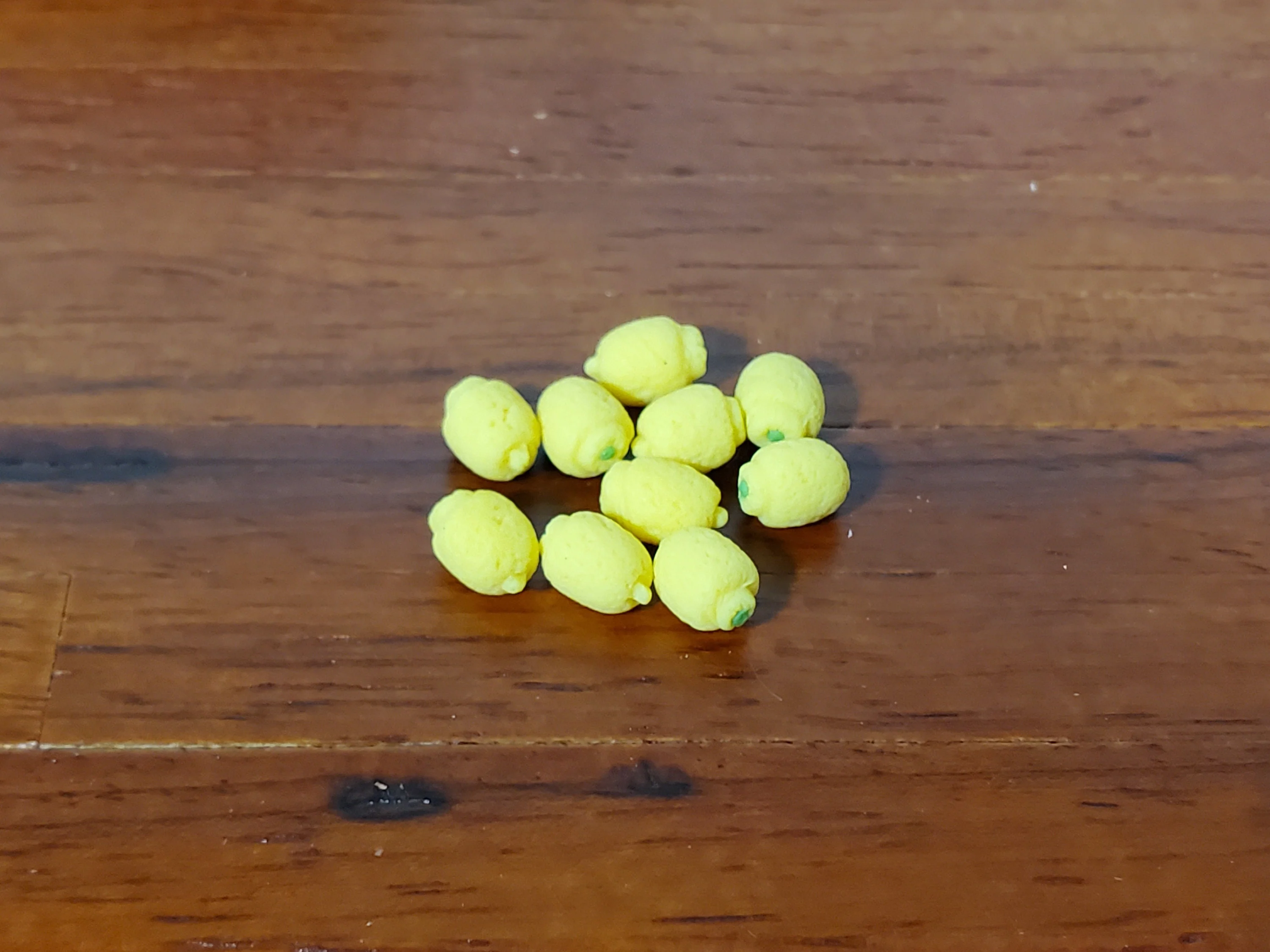 Dollhouse Lemons Yellow Set of 10 1:12 Scale Miniatures Kitchen Food