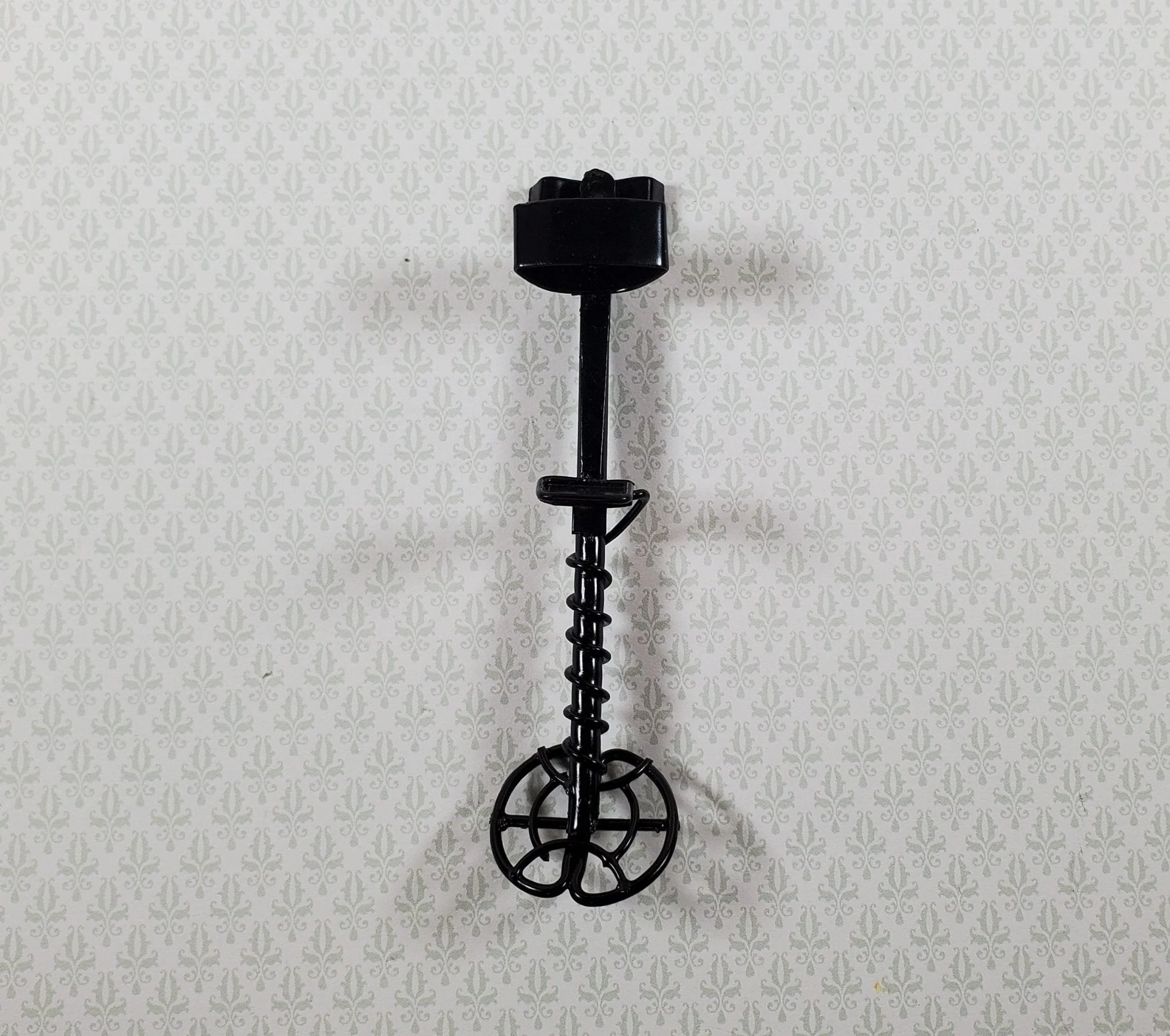 Dollhouse Metal Detector Black 1:12 Scale Miniature Prop Garage - Image 2