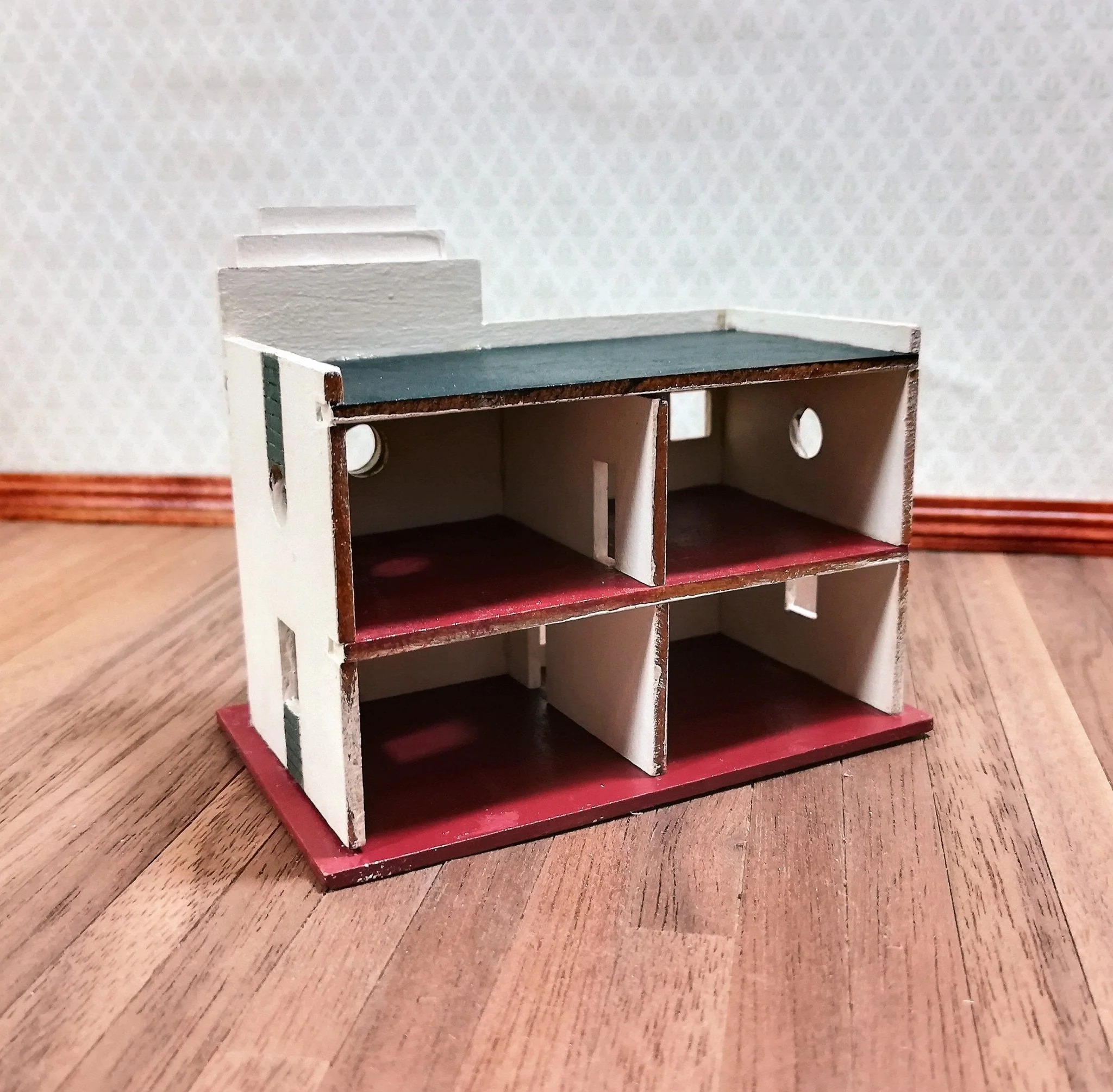 Dollhouse Miniature 1:144 Scale Kit House Art Deco Style 4 Rooms Easy Build - Image 6