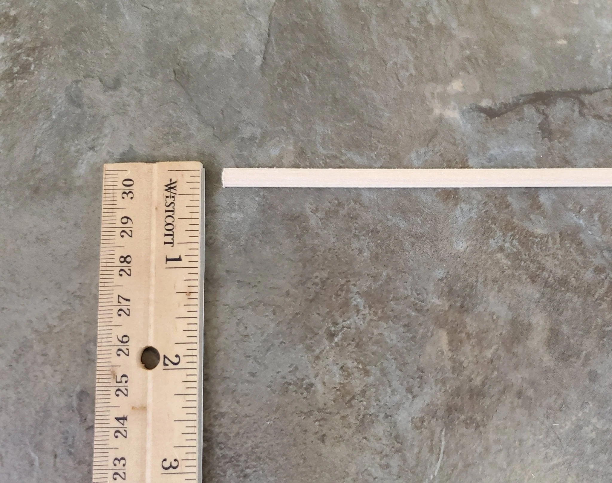 Dollhouse Miniature 6" Scrap Trim Chair Rail or Trim Molding 3/16" wide 12 Pieces 1:12 Scale Flat Back - Image 3