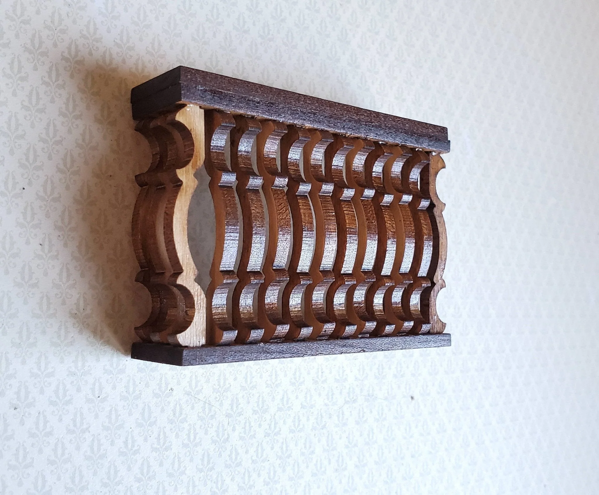 Dollhouse Miniature Balcony Gate for Window Square DIY 1:12 Scale 3" - Image 4