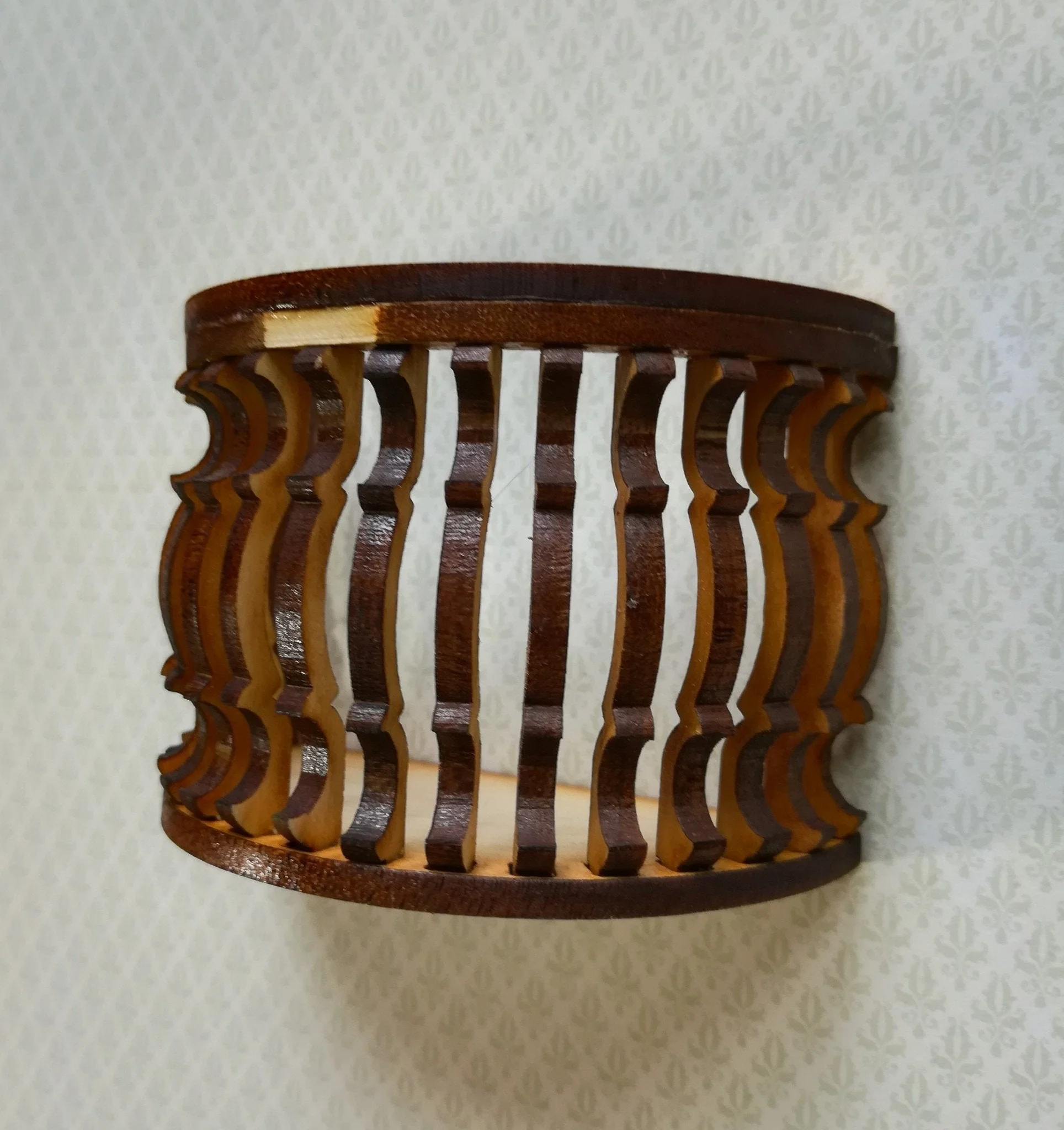 Dollhouse Miniature Balcony Half Round Window or Door Unfinished 1:12 Scale 3" - Image 2