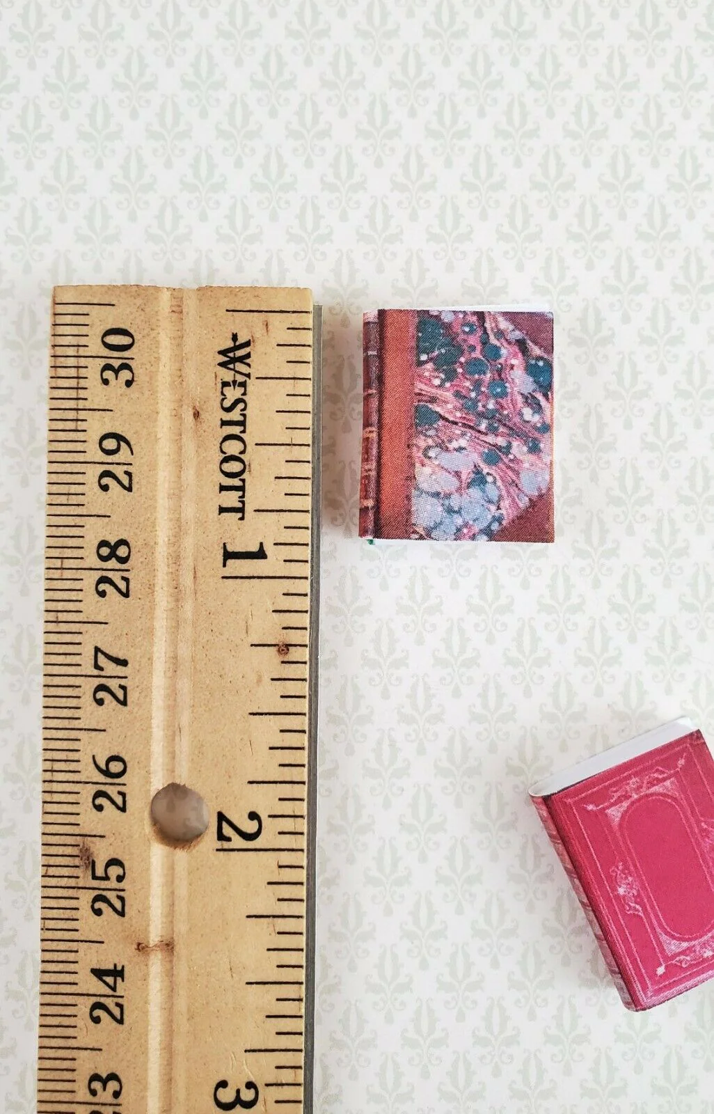 Dollhouse Miniature Book Set x10 Antique Style Set #3 1:12 Scale (blank inside) Handmade - Image 4