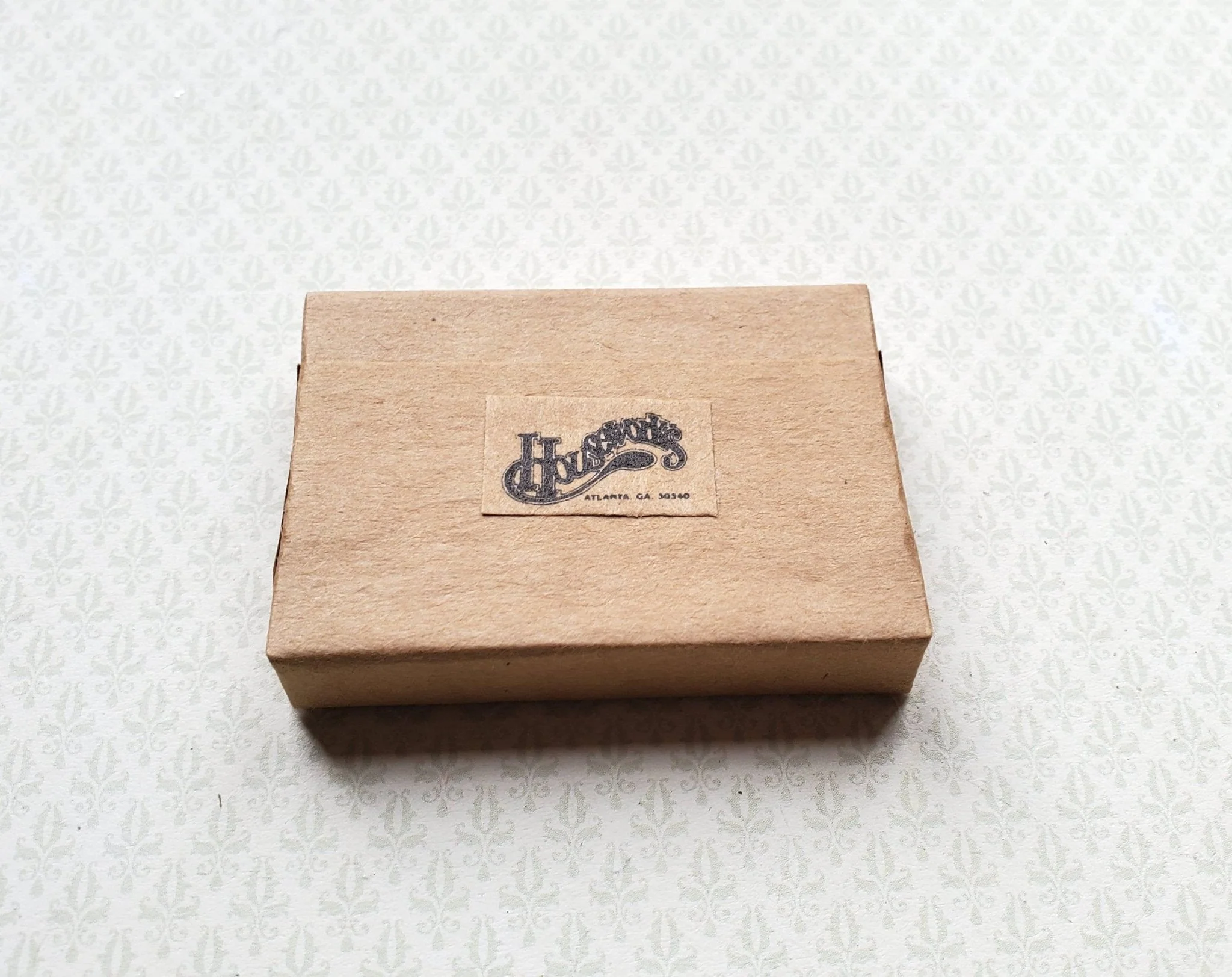 Dollhouse Miniature Box Kit (faux) Paper Wrapped Box "The Victorian" 1:12 Scale Wood - Image 3