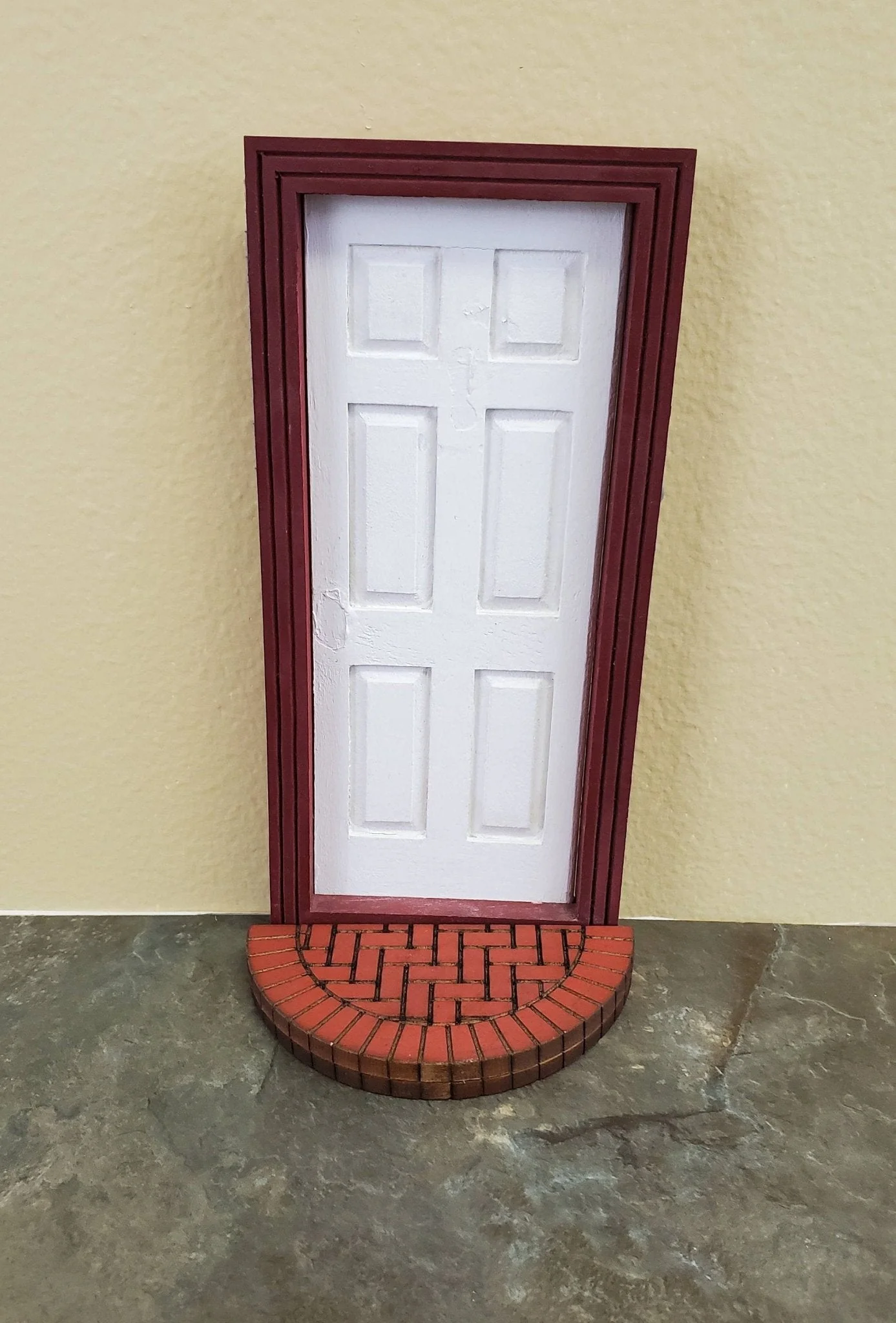 Dollhouse Miniature Brick Step Half Round Exterior for Entryway Door 1:12 Scale 3.75" - Image 4