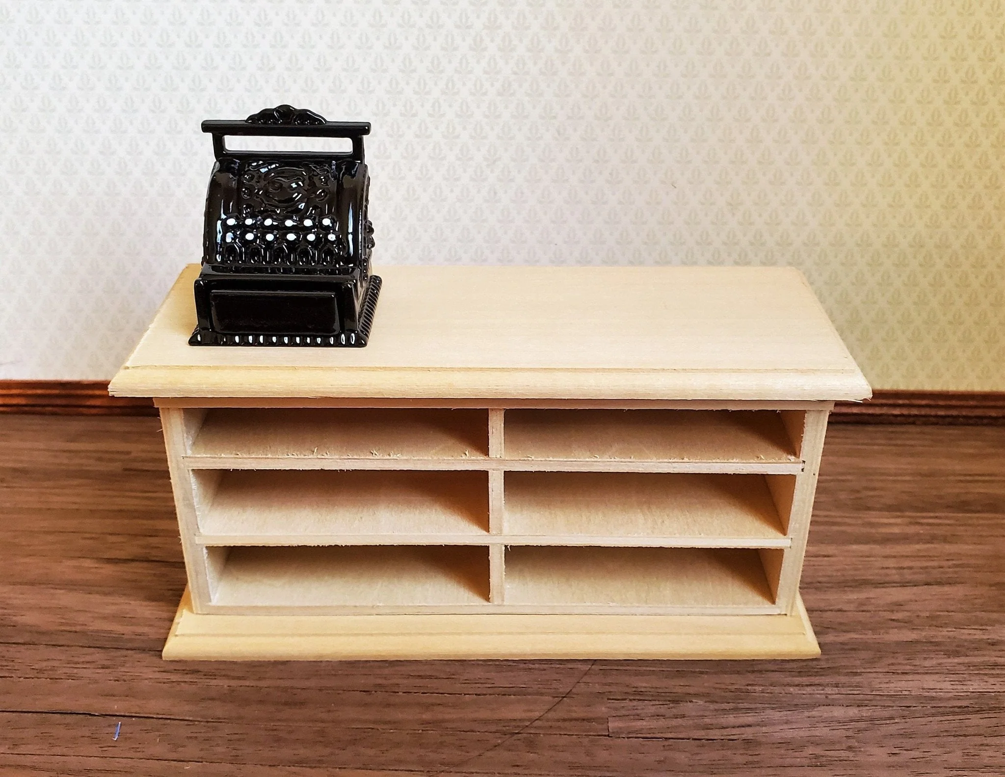 Dollhouse Miniature Cash Register Till Black Vintage Style Metal 1:12 Scale Opening Drawer - Image 5