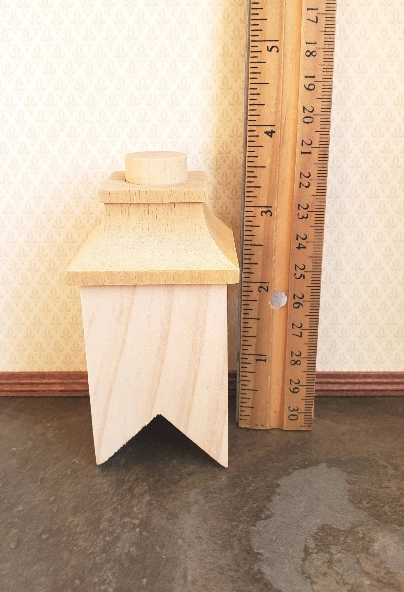 Dollhouse Miniature Chimney Wood 1:12 Scale 45 Degree Pitch Houseworks 2406 - Image 3