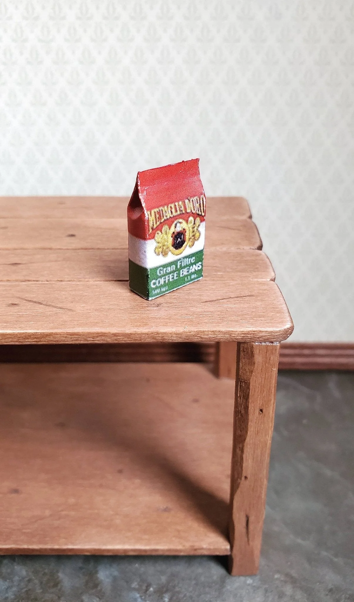 Dollhouse Miniature Coffee Bag of Coffee Beans 1:12 Scale Food Groceries Kitchen - Image 2