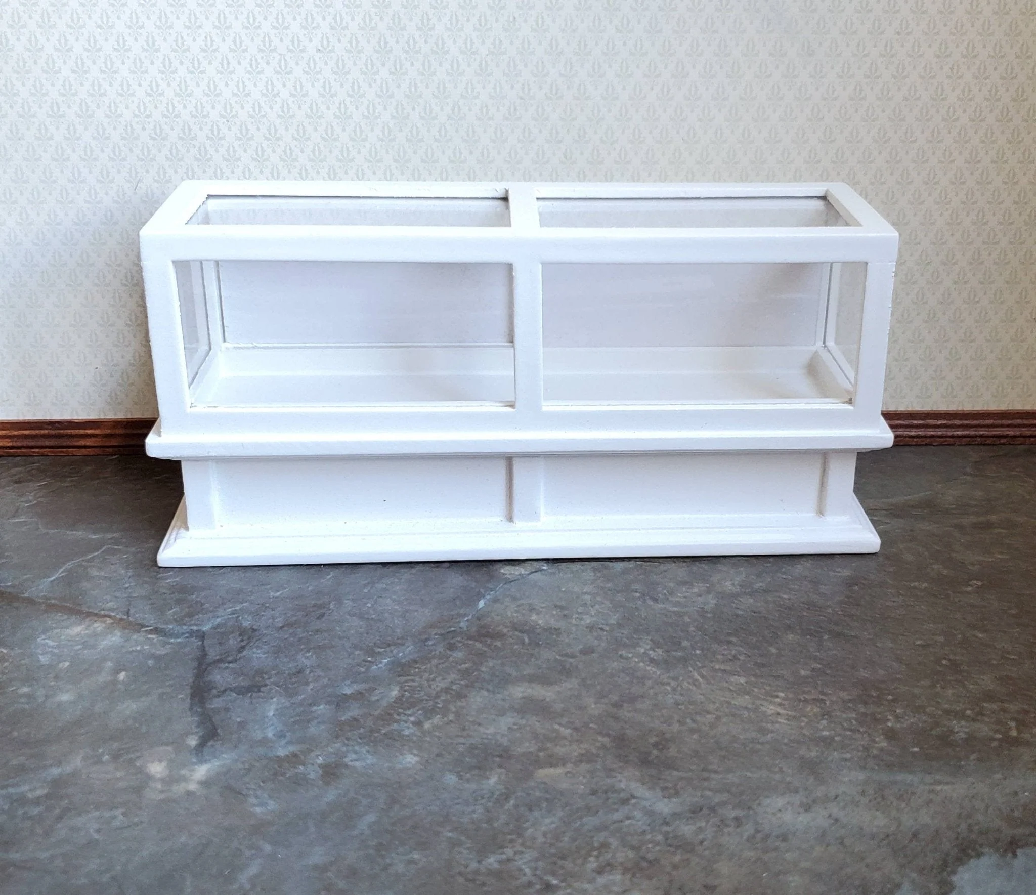 Dollhouse Miniature Display Counter for Bakery Store or Shop 1:12 Scale Furniture White
