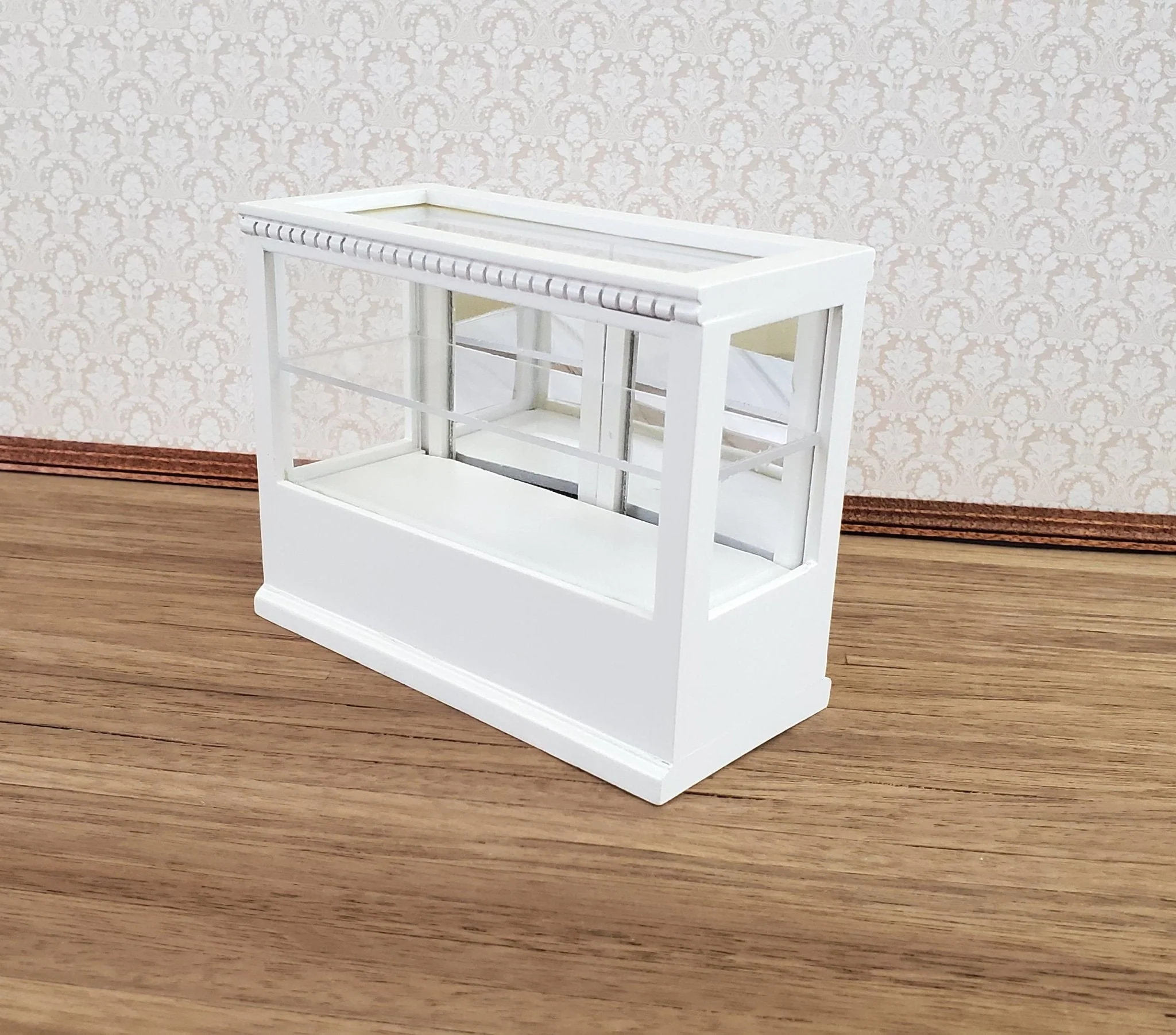 Dollhouse Miniature Display Counter for Bakery Store or Shop 1:12 Scale Furniture White - Image 3