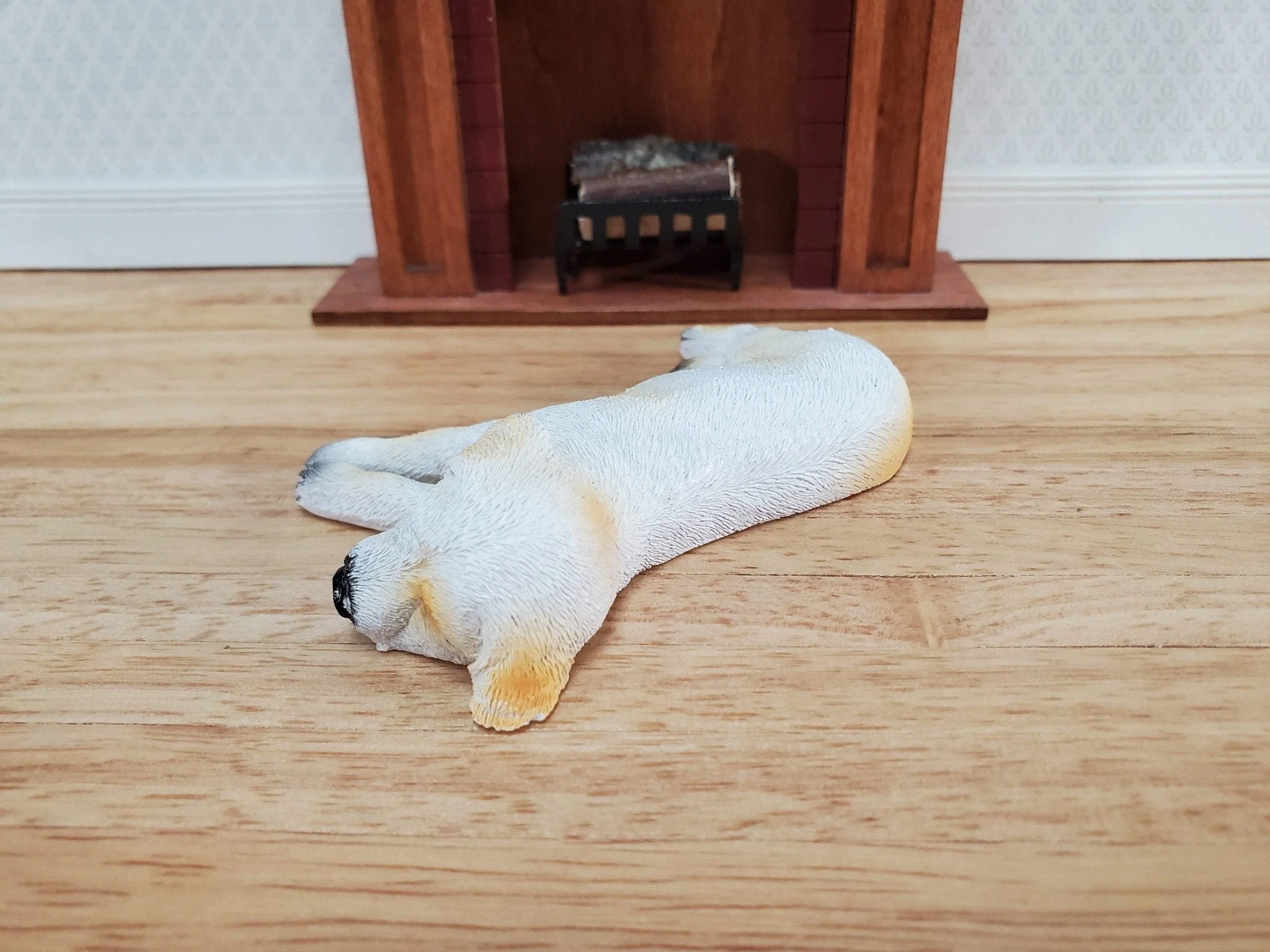 Dollhouse Dog Labrador Retriever Lab Sleeping LARGE Animal Pet Resin - Image 3